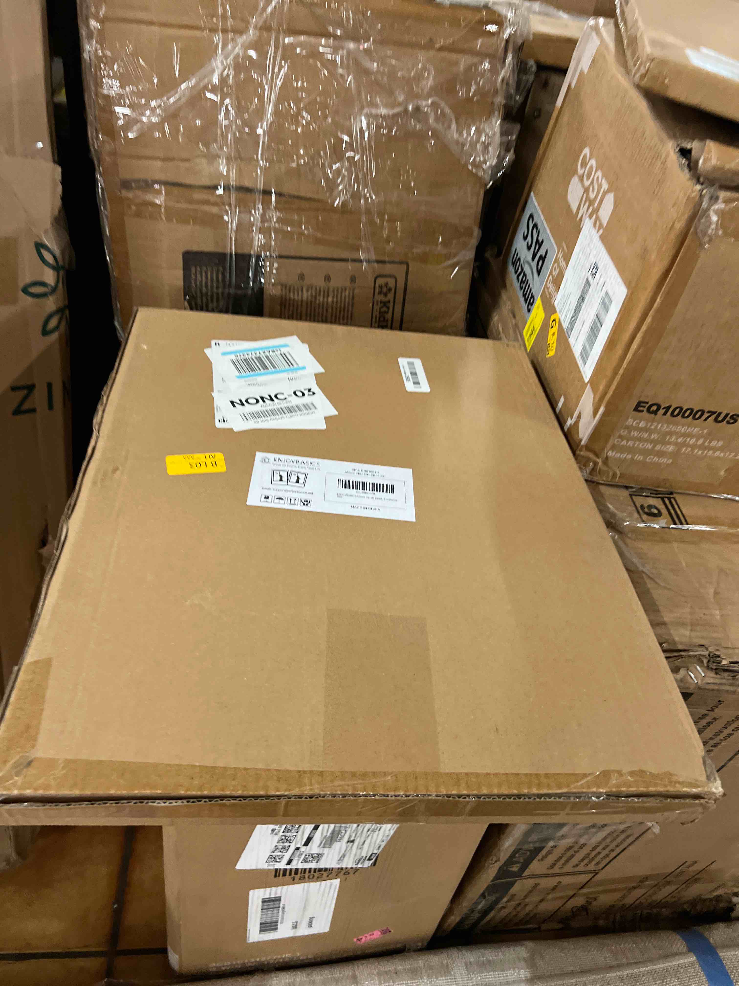 Condition photo showing New/Like New for enjoybasics 16x20 picture frame, display poster 11x14 with mat or 16 x 20 without mat, wall gallery photo frames, black, 2 pack black 16x20