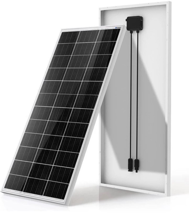 ECO-WORTHY 195W 12V 200W Monocrystalline Solar Panel Module for Off-Grid Outdoor RV Power Generation