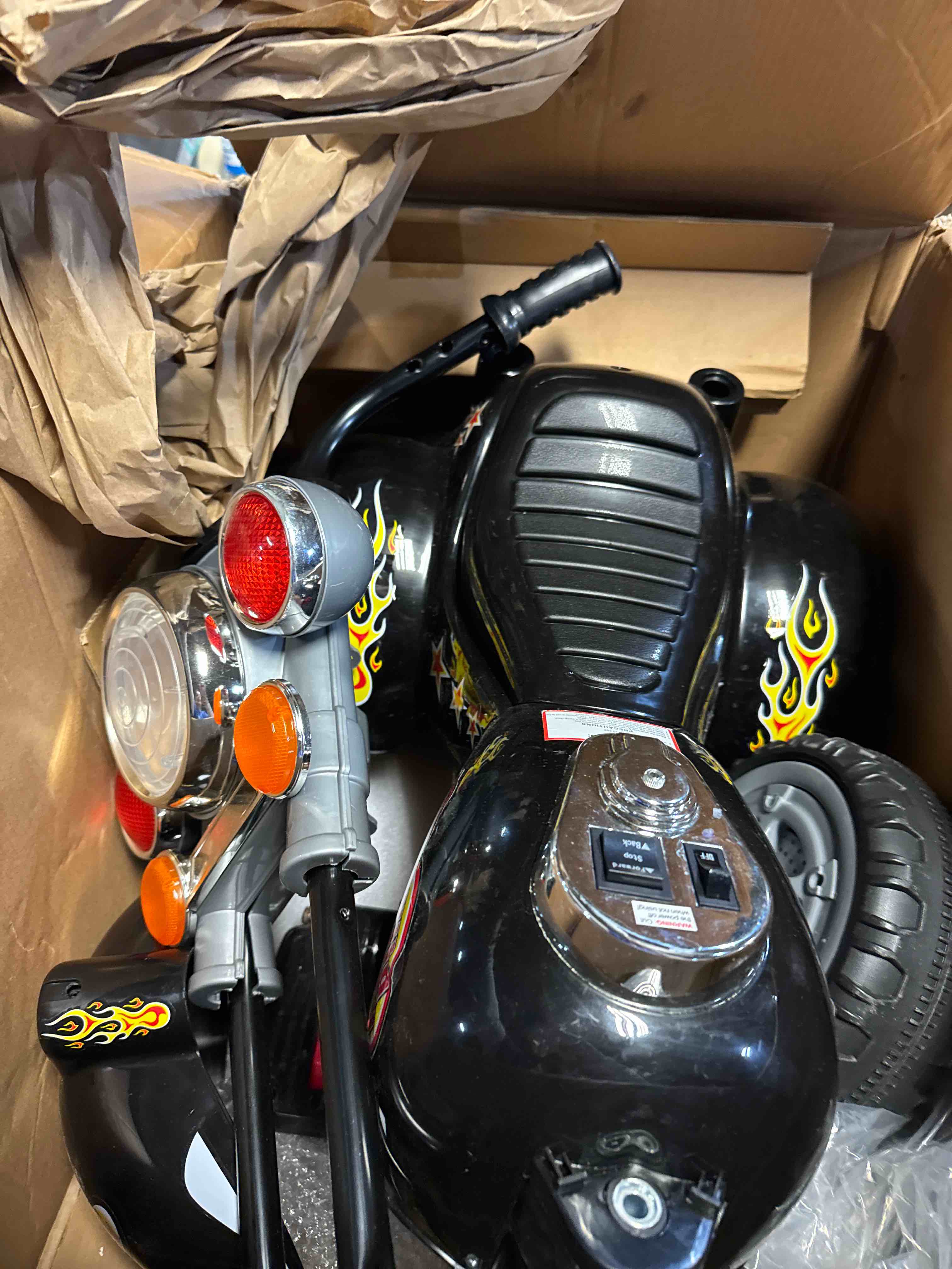 Condition photo showing Good Condition for Lil Rider 3 Wheel Trike Road Warrior Motorcycle - Black Chopper 2 - 5 Years Toddler
