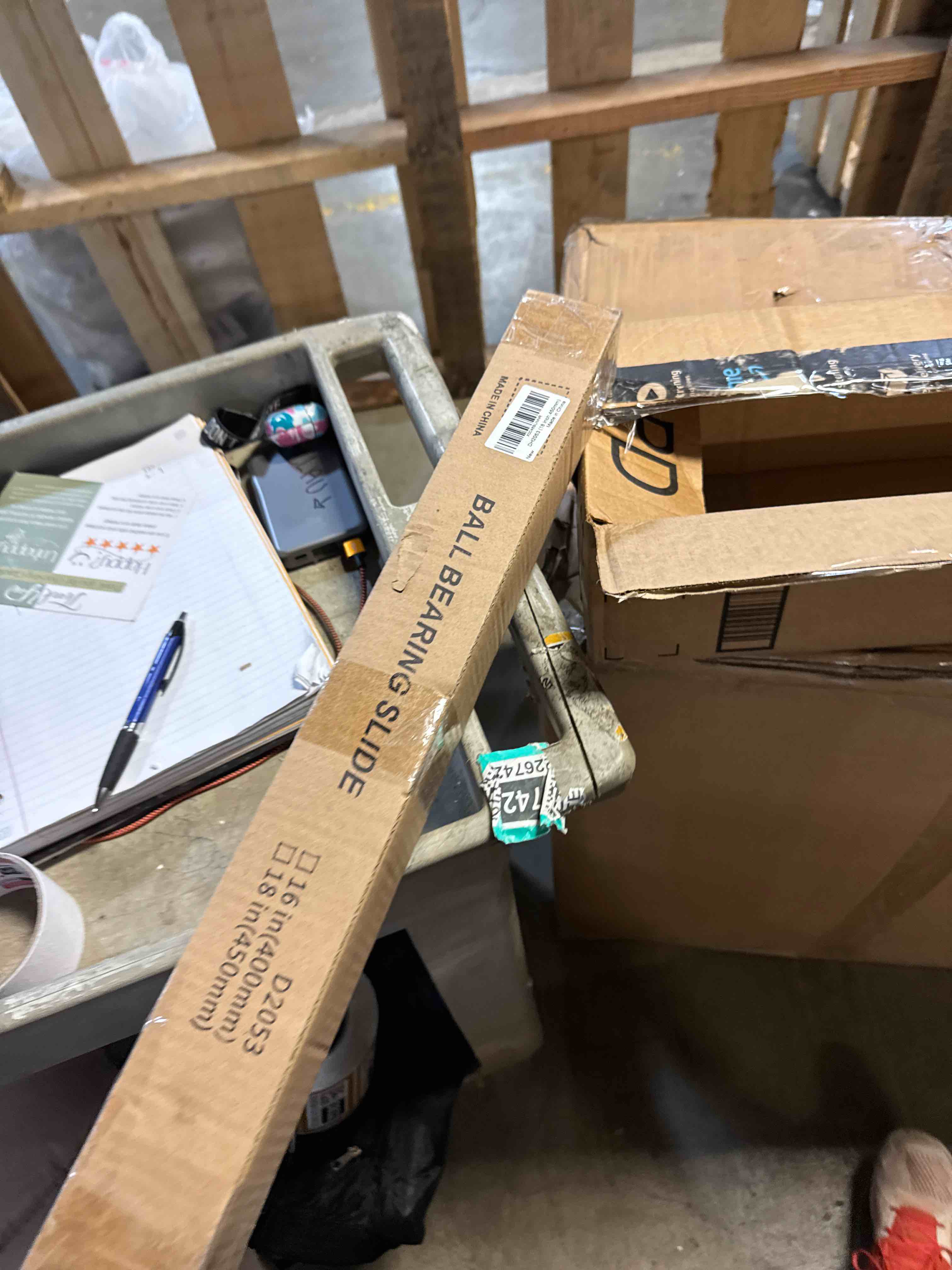 Condition photo showing New/Like New for with Lock Heavy Duty Drawer Slides 12 14 16 18 20 22 24 26 28 30 32 34 36 40 44 48 52 56 60 Inch 500 Lbs Side Mount Full Extension Ball (Load:250 lb (with Lock) -W:53mm, 18 Inch) 18 Inch Load:250 lb (With lock) -W:53mm