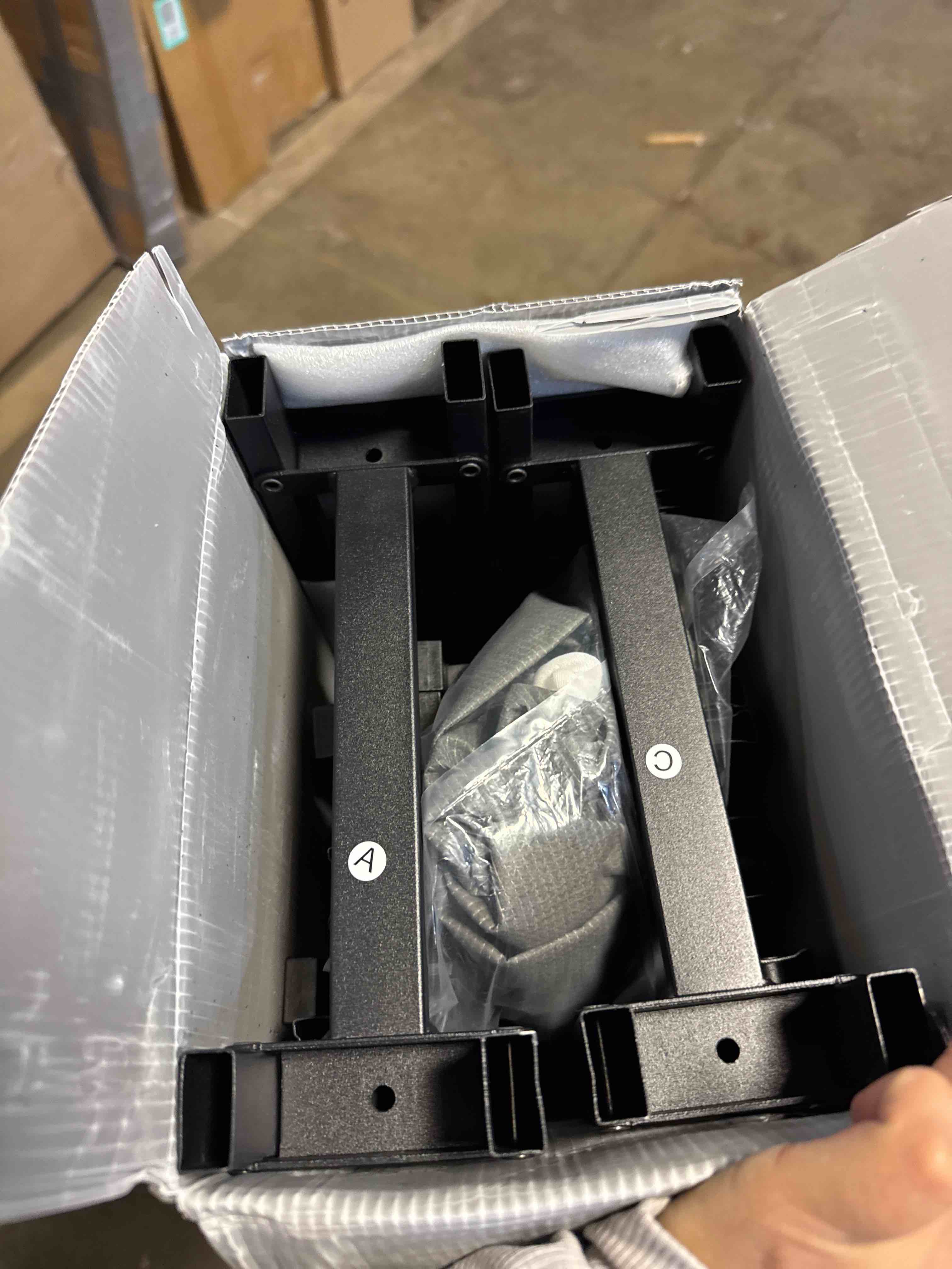 Condition photo showing New/Like New for Box Springs King 9 Inch High Profile King Size Box Spring Strong Metal Frame Mattress Foundation with Fabric Cover, Box Spring King Size Bed, Easy Assembly 9 Inch King