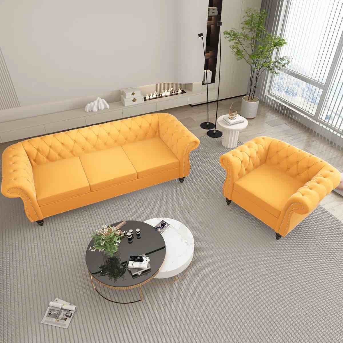 Eiven 2 - Piece Velvet Living Room Set, BOX B ONLY, CHAIR ONLY*