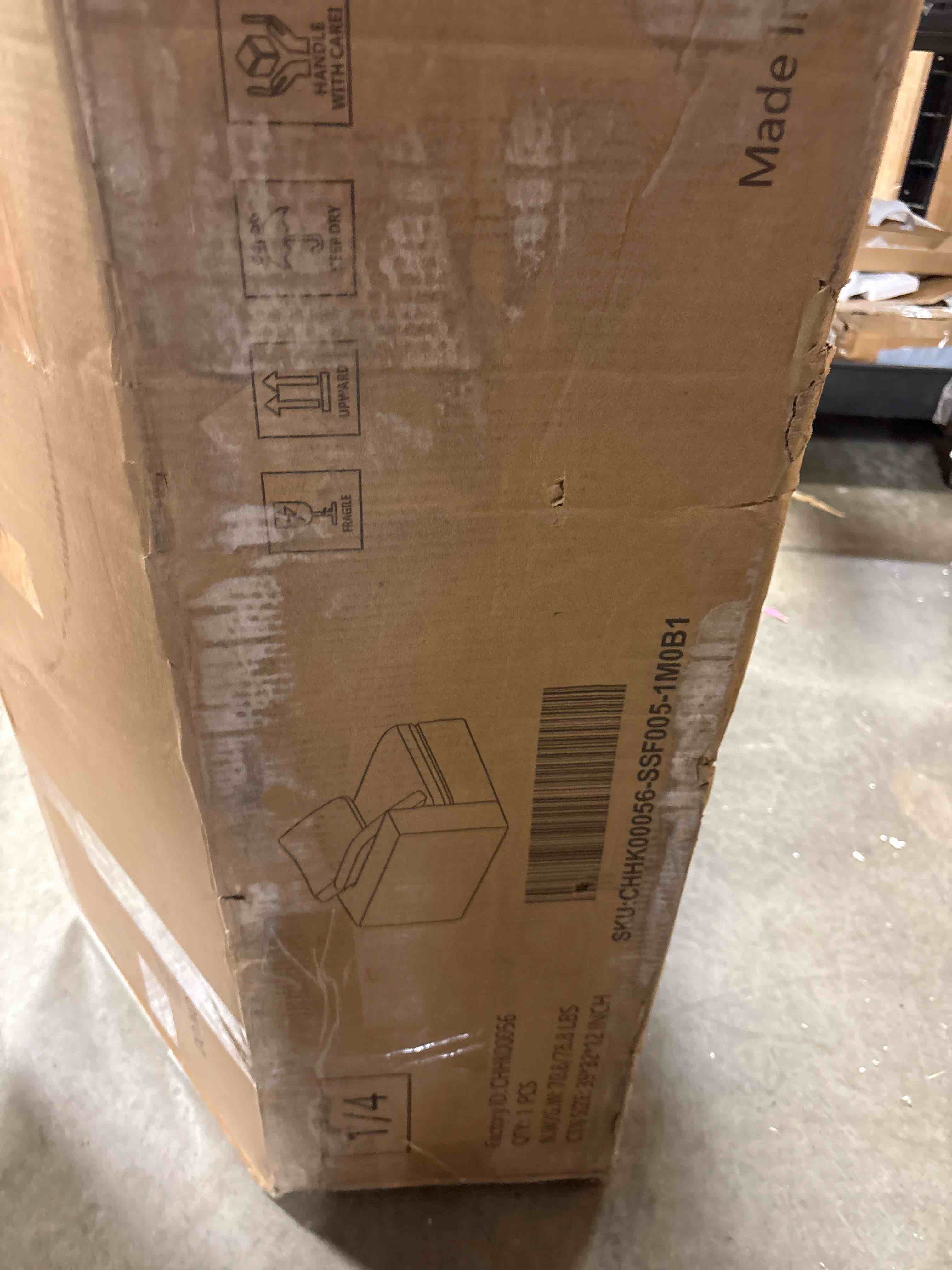 Condition photo showing Good Condition for Wynnie Modular Sectional Sofa, 114inch Down Filled Sofa, 4 Seats L Shaped Couch, BOX 1 AND 2, OUT OF 4 ONLY*