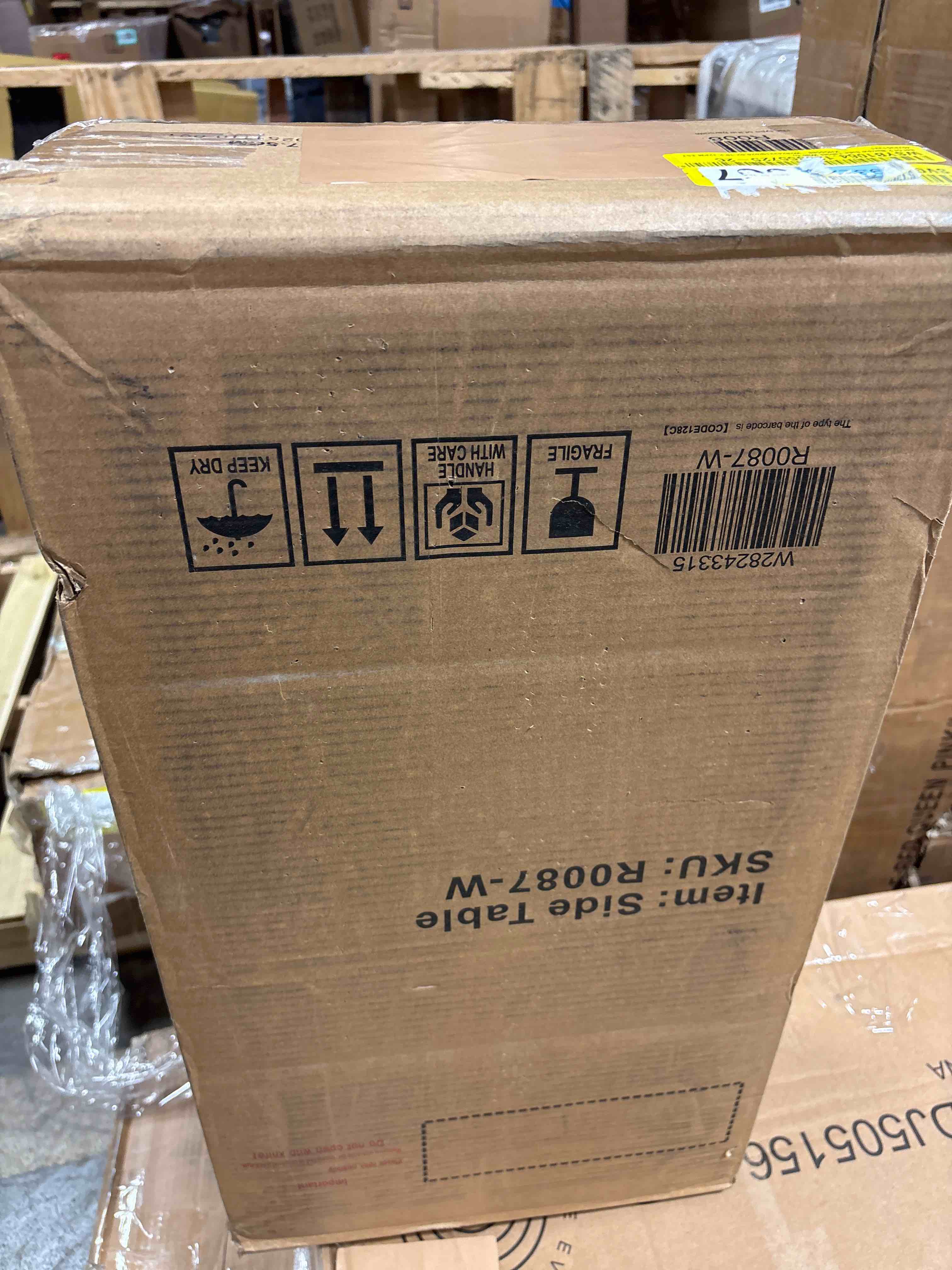 Condition photo showing Good Condition for Set Of 2 Narrow Side Tables With Drawer And Bottom Divider, Flip Design, White