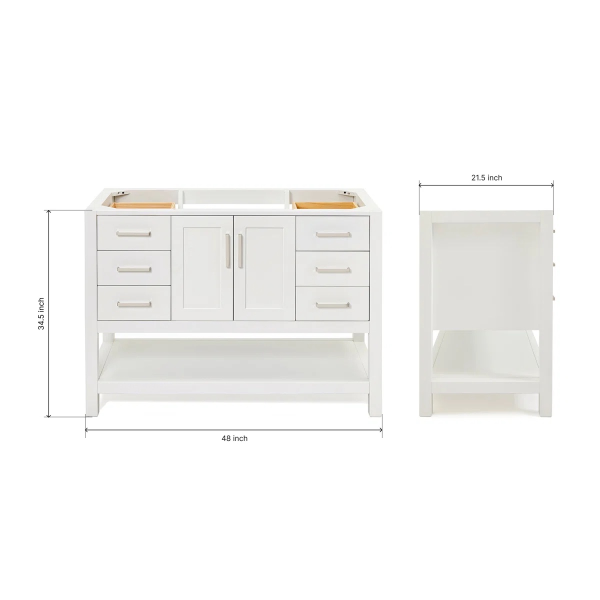 Condition photo showing Good Condition for Pawley 48'' Single Bathroom Vanity Base Only