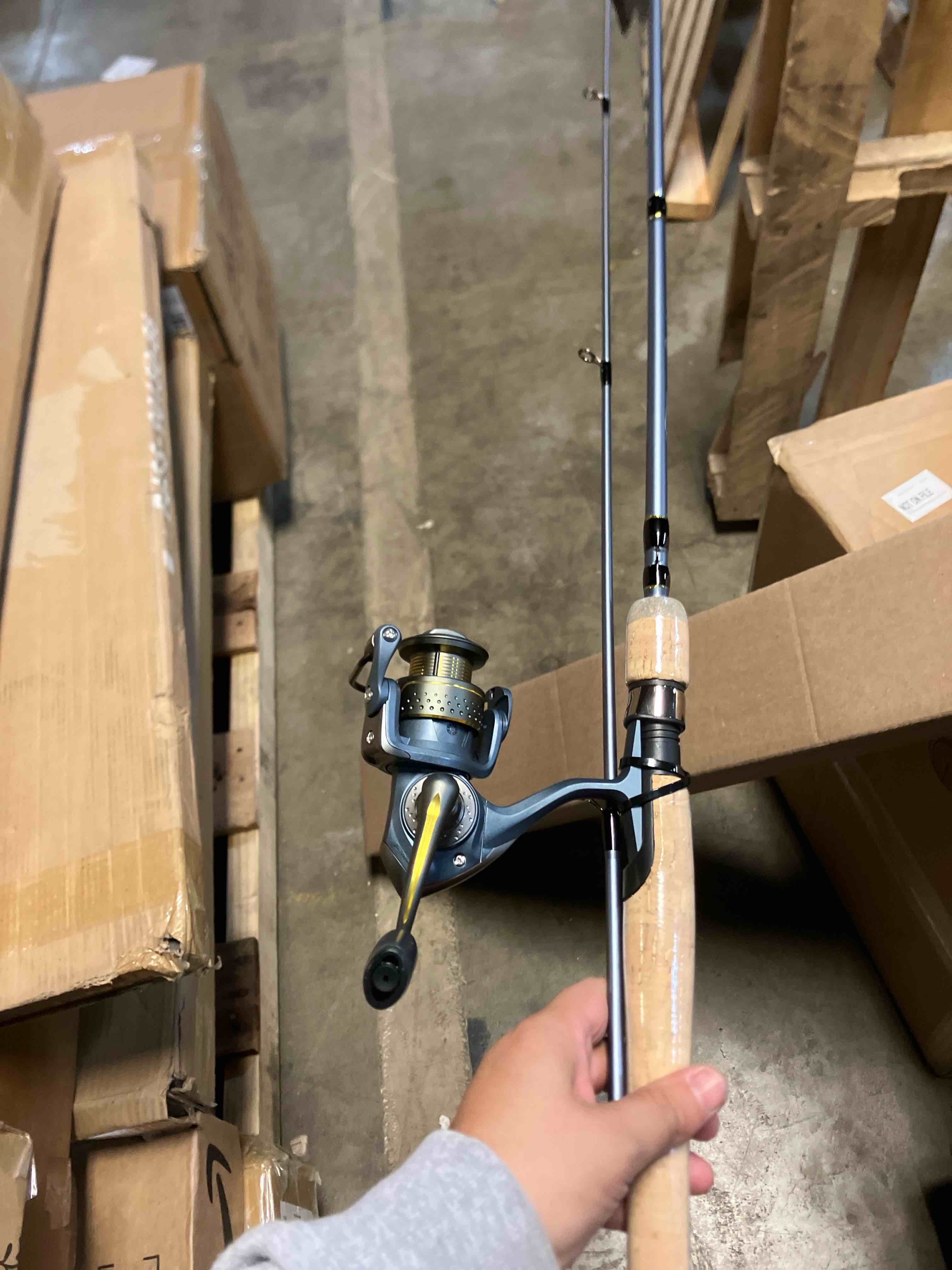 Condition photo showing Good Condition for Pflueger President Spinning Reel and Fishing Rod Combo New Model 25 Size Reel - 6'6" - Light - 2pc ( Tip is Broken)