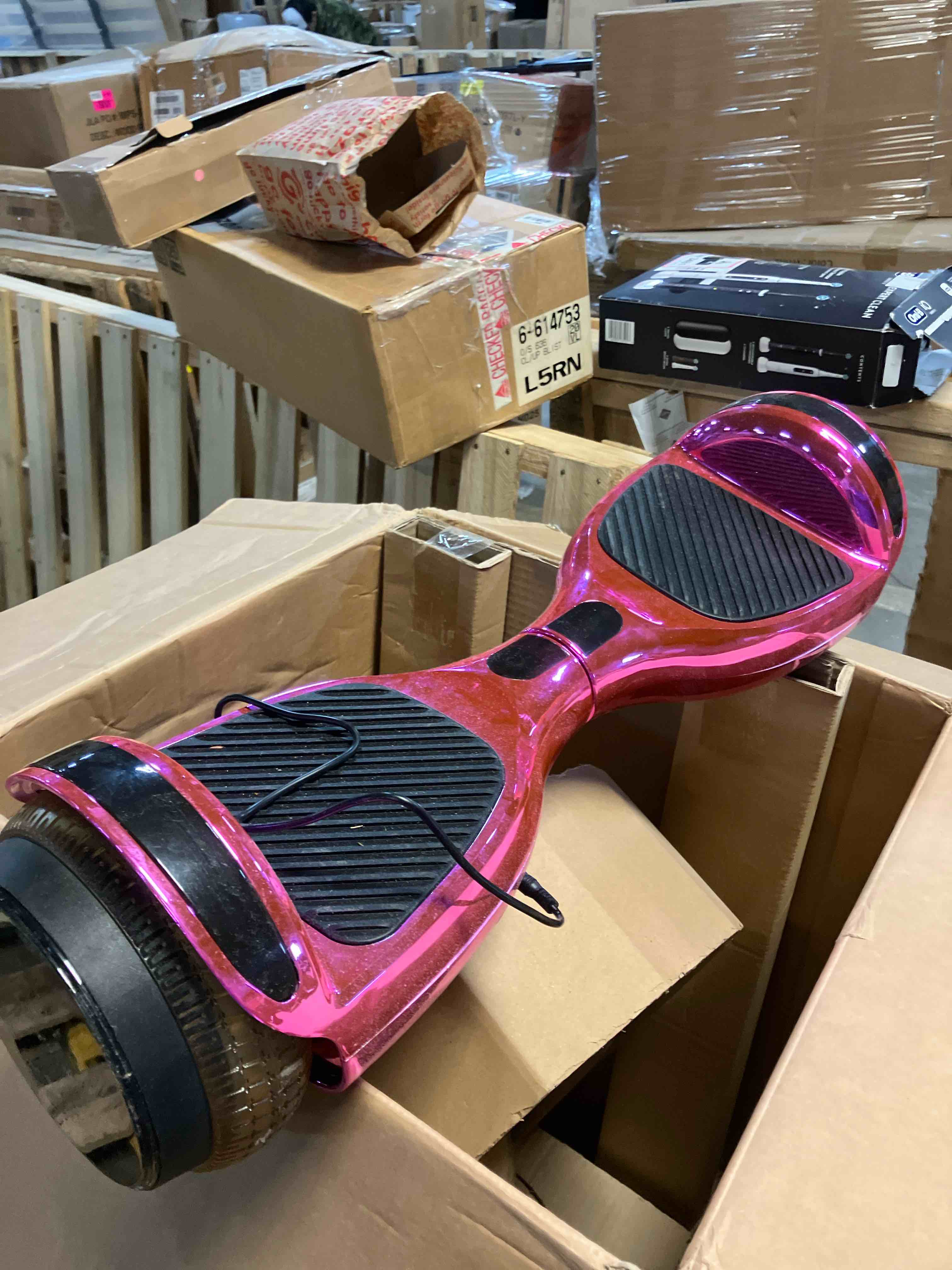Condition photo showing Good Condition for 6.5” Hoverboard for Kids Ages 6-12, Bluetooth Hoover Board with Tunnel Light Style Wheels & Non-Slip Footpads, UL2272 Safety Certified