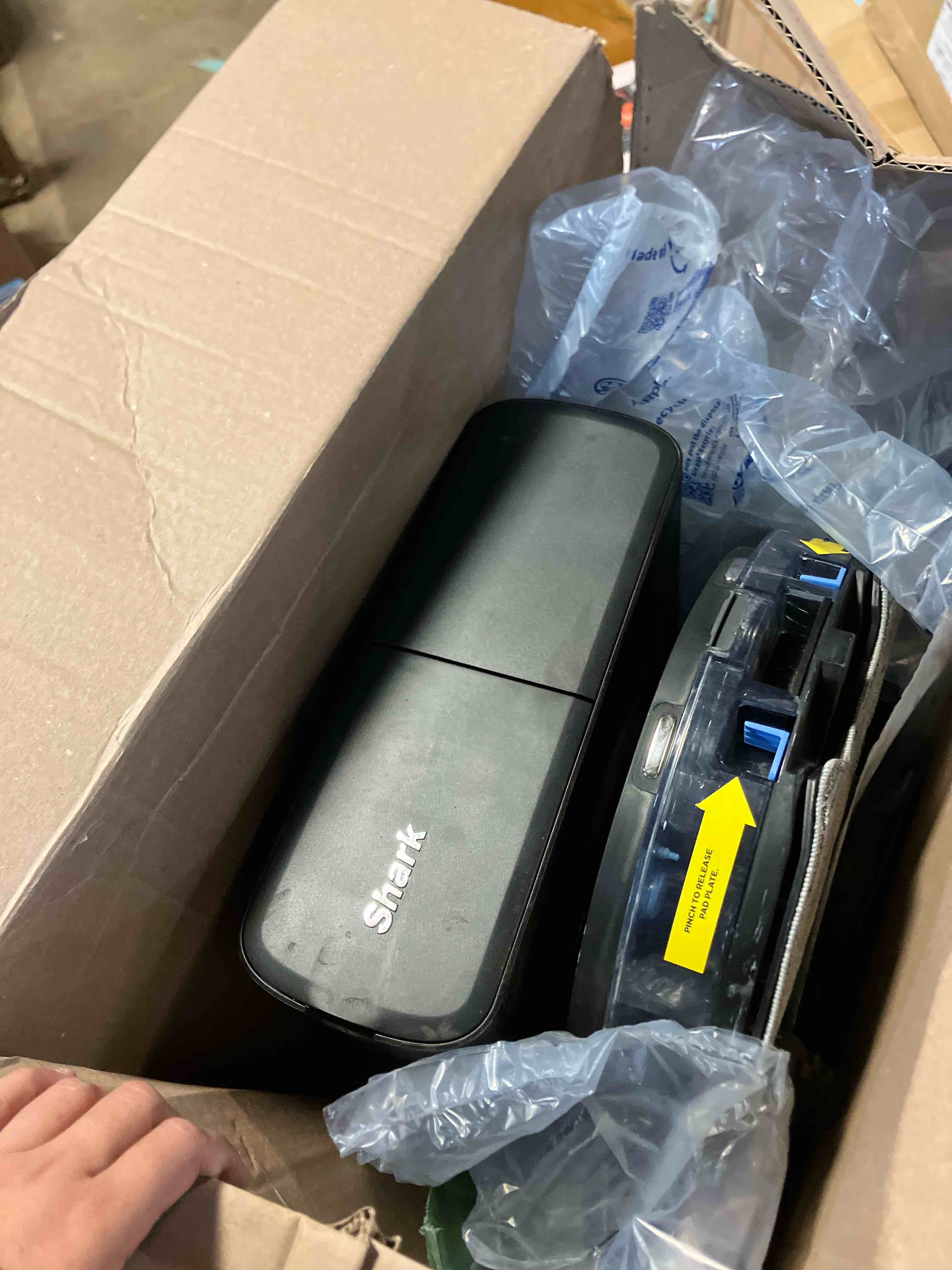 Condition photo showing Good Condition for Shark Matrix Plus Robot Vacuum and Mop, Sonic Mopping, Home Mapping, Clean Edge, for Pet Hair, for Carpets and Hard Floor, UR2650WS ( USED)