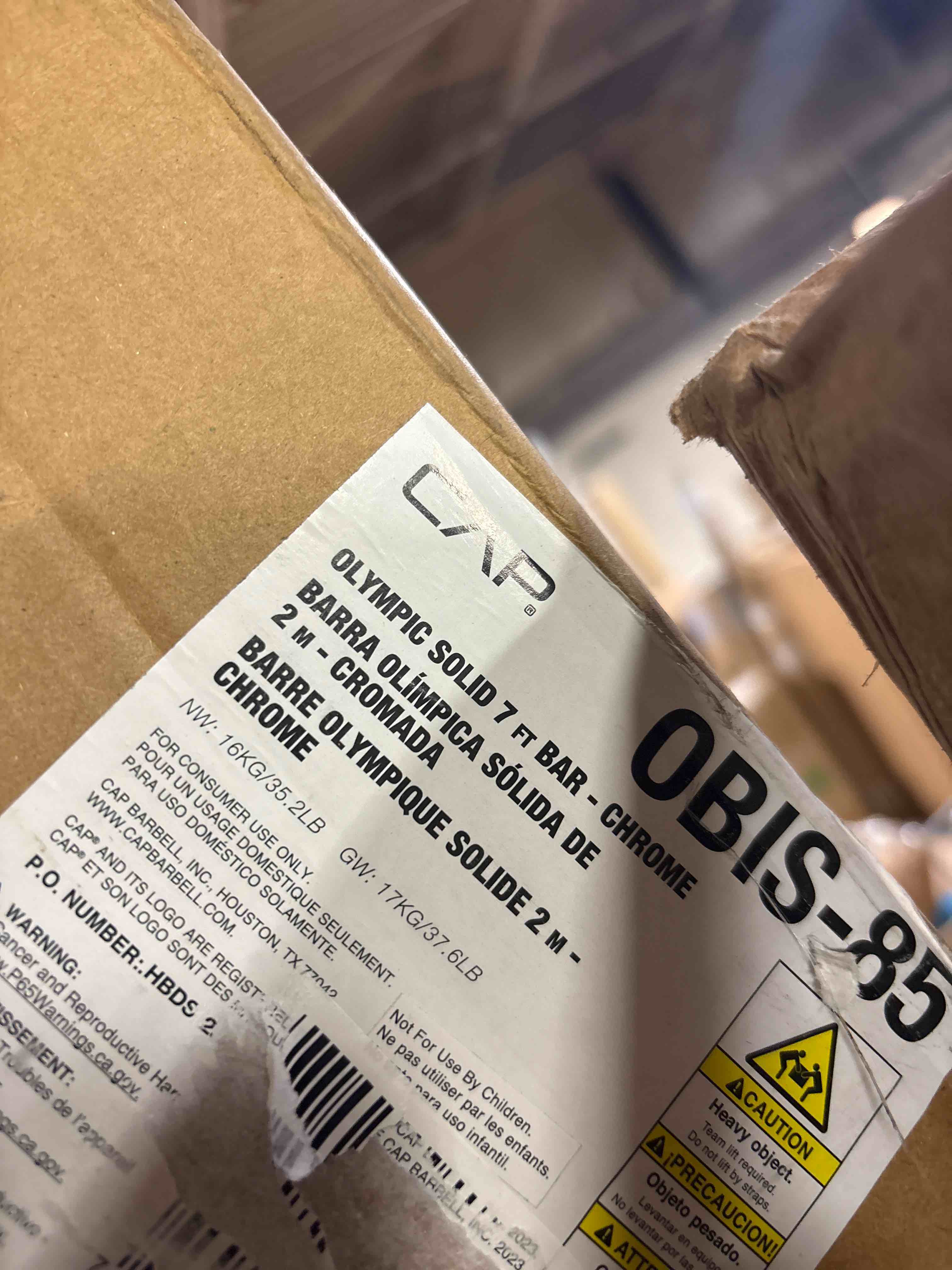 Condition photo showing New/Like New for CAP Barbell 2-Inch Olympic 7 ft Barbell Bars | Multiple Options