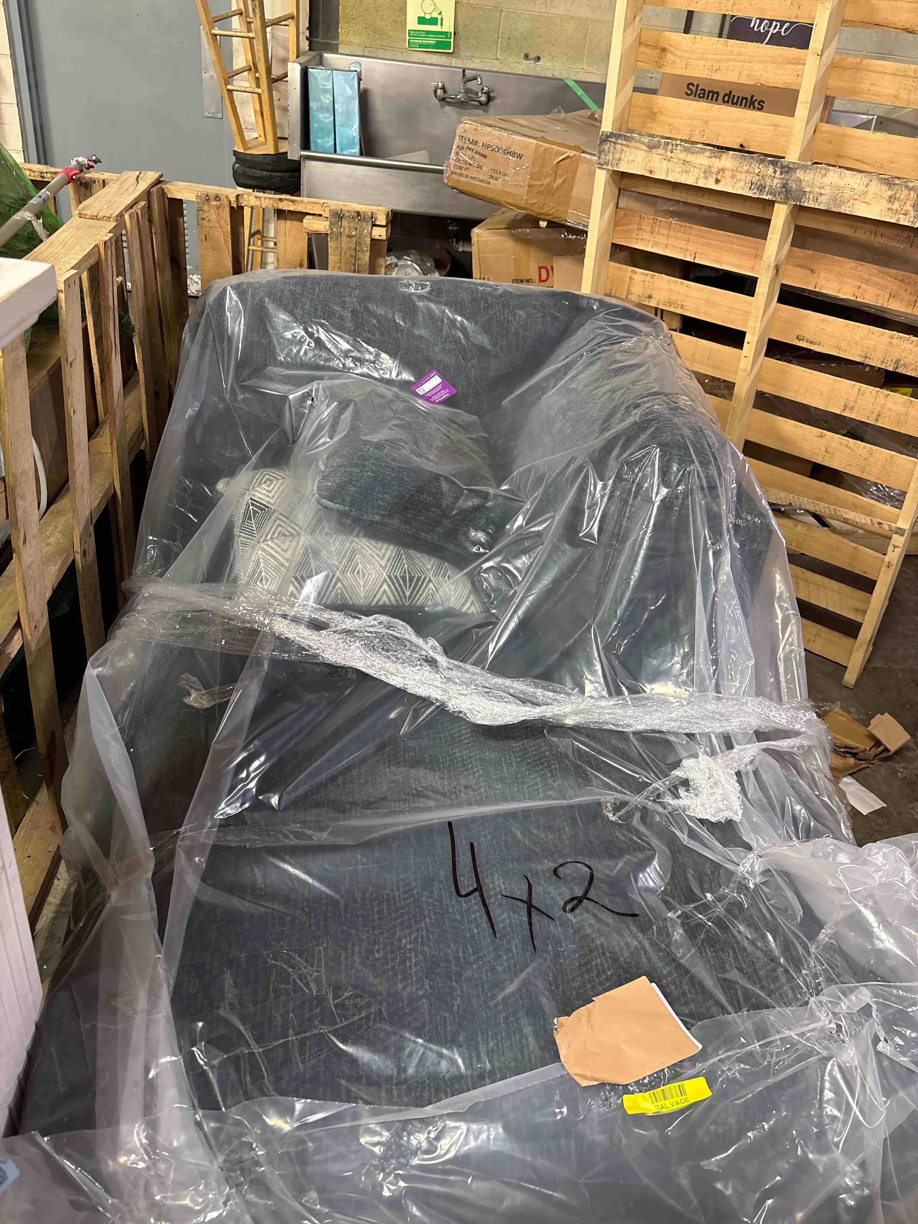 Condition photo showing Good Condition for Biddeford Sectional Chaise- Right corner Facing by Latitude Run