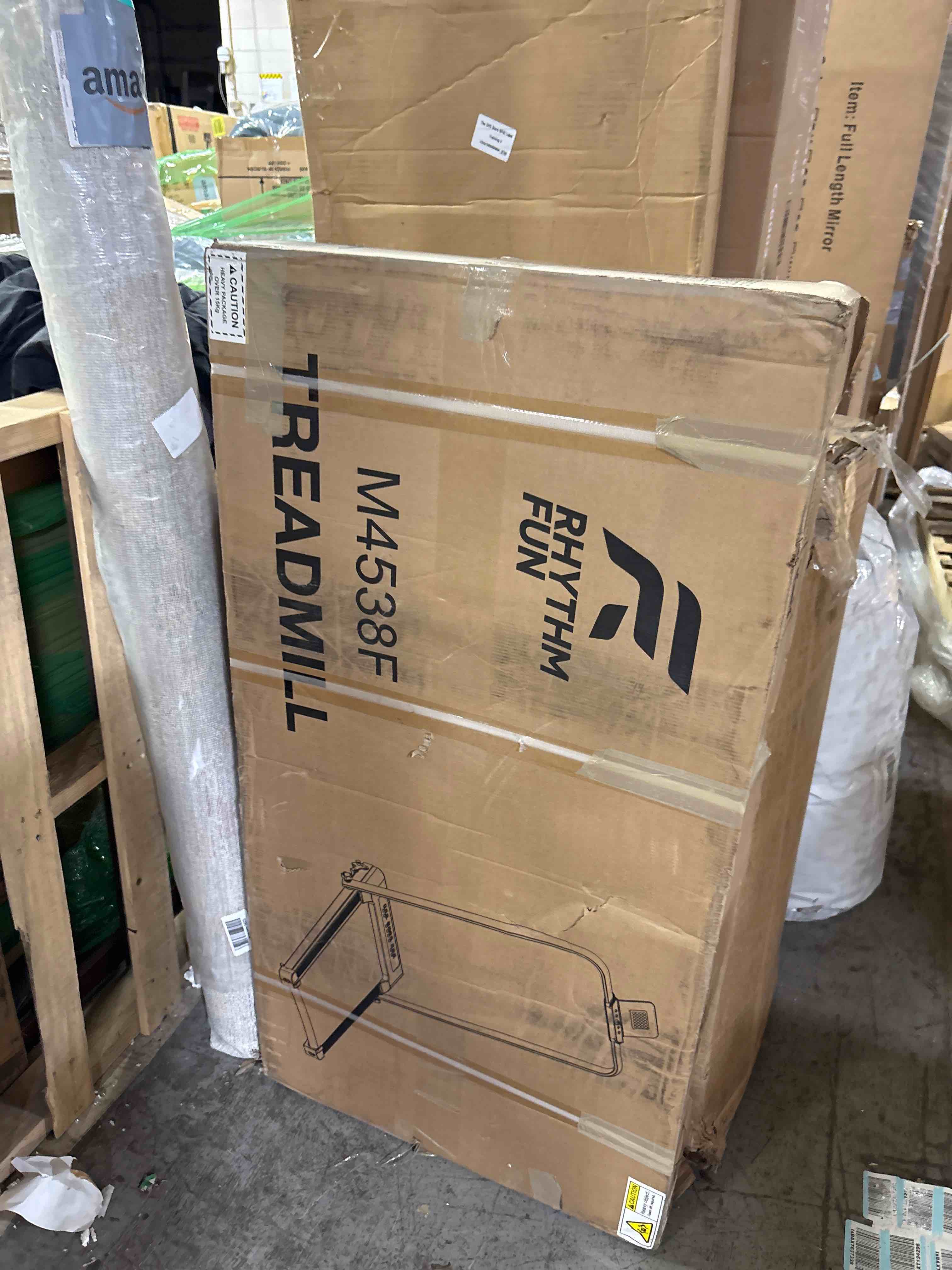 Condition photo showing Good Condition for RHYTHM FUN Treadmill with Incline, Walking Pad with Handle Bar,300lbs Walking Pad with APP, Portable Folding Walking Treadmills for Home/Office with Low Noise