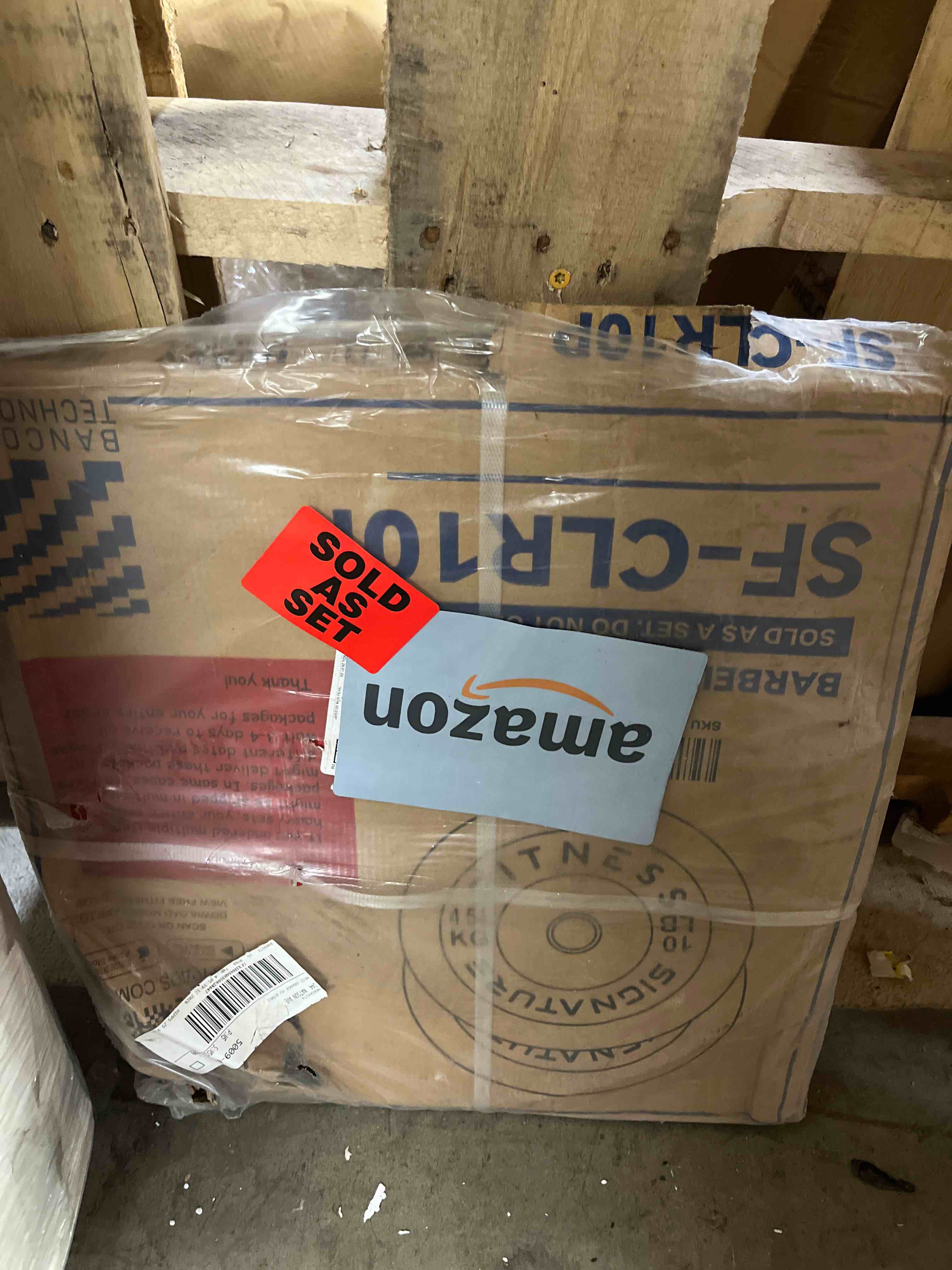 Condition photo showing New/Like New for Fitvids Olympic Bumper Plates Set, 2" Weight Plates for Strength Training & Weightlifting, Paris or Set or Set with Barbell, Multiple Options