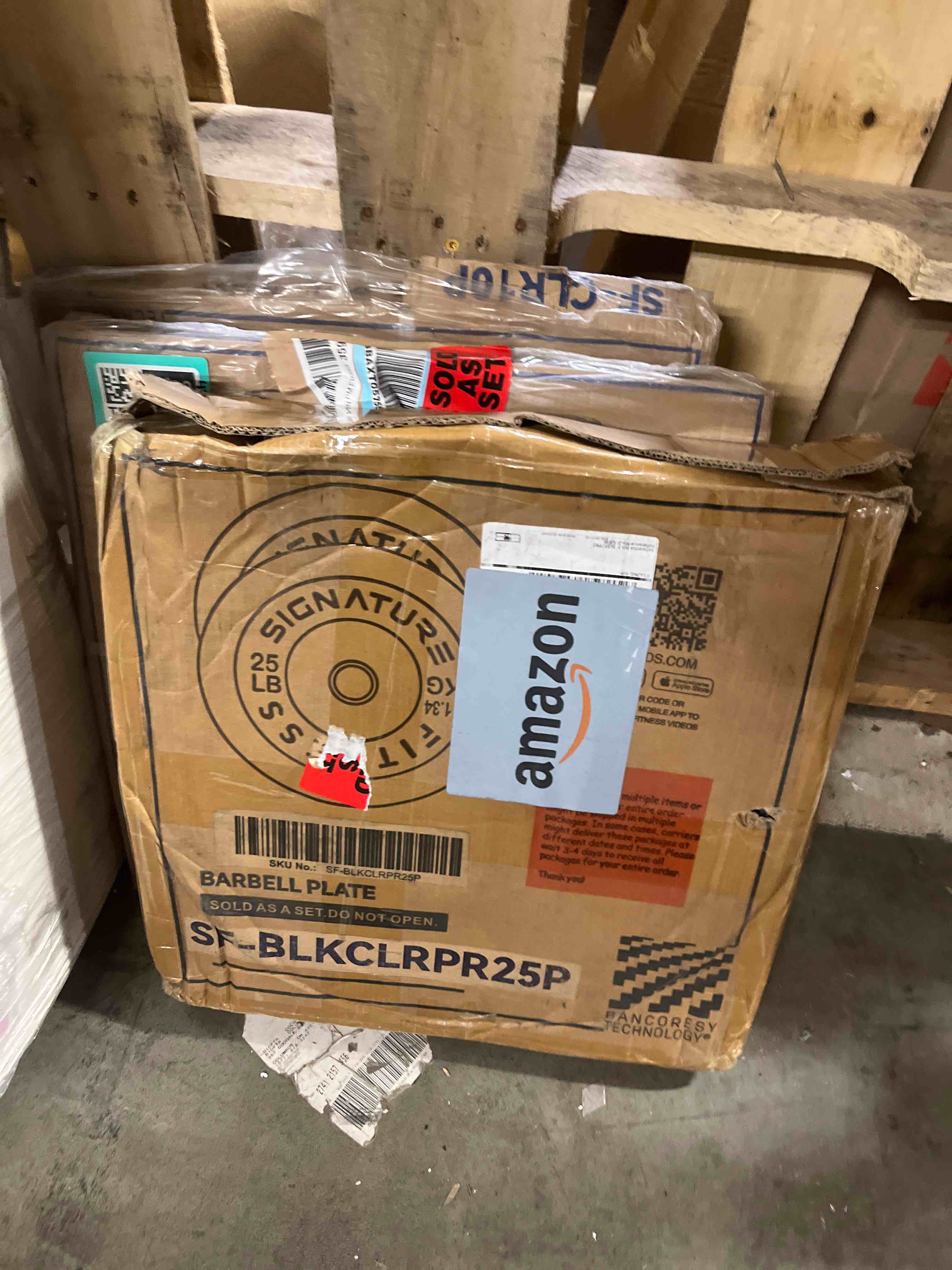 Condition photo showing New/Like New for Fitvids Olympic Bumper Plates Set, 2" Weight Plates for Strength Training & Weightlifting, Paris or Set or Set with Barbell, Multiple Options