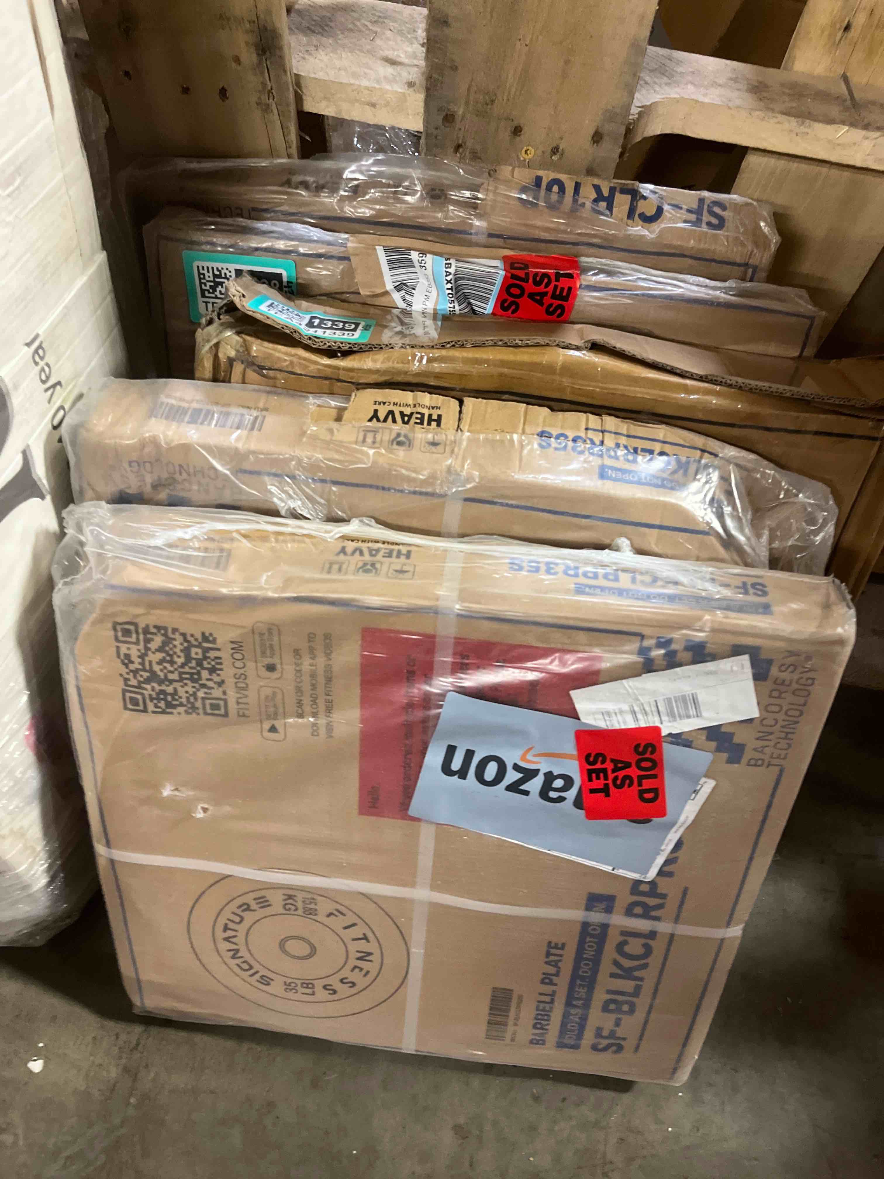 Condition photo showing New/Like New for Fitvids Olympic Bumper Plates Set, 2" Weight Plates for Strength Training & Weightlifting, Paris or Set or Set with Barbell, Multiple Options