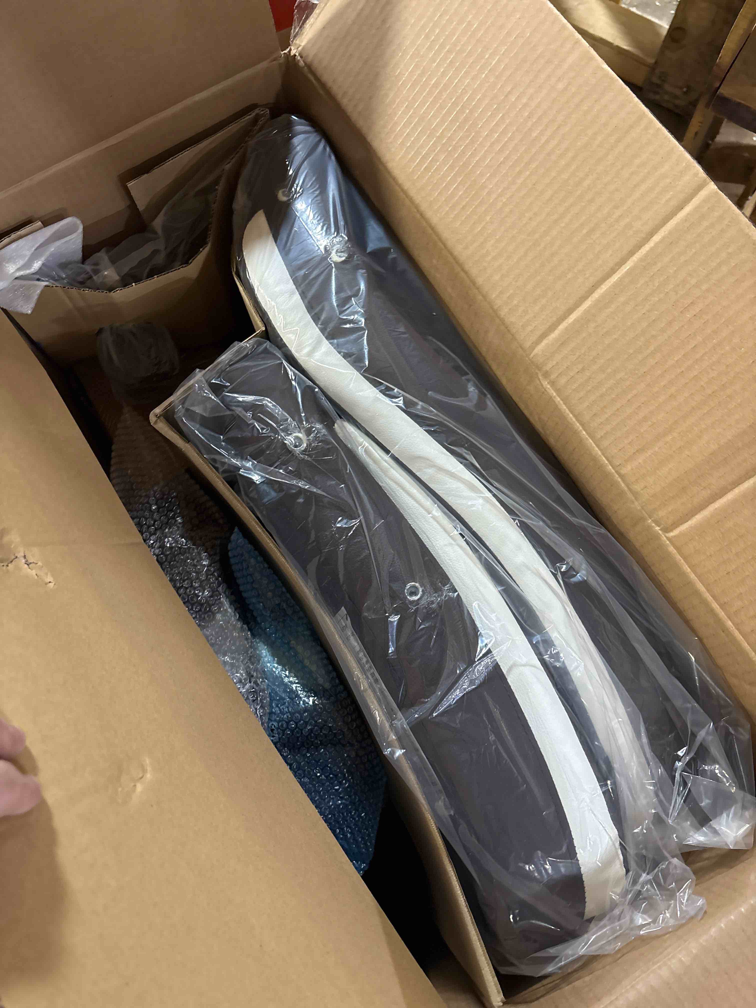 Condition photo showing New/Like New for NEO Chair Office Desk Ergonomic Gaming Chair High Back Adjustable Computer Chair with Wheels and Lumbar Support Comfy Leather Executive Swivel (Brown)