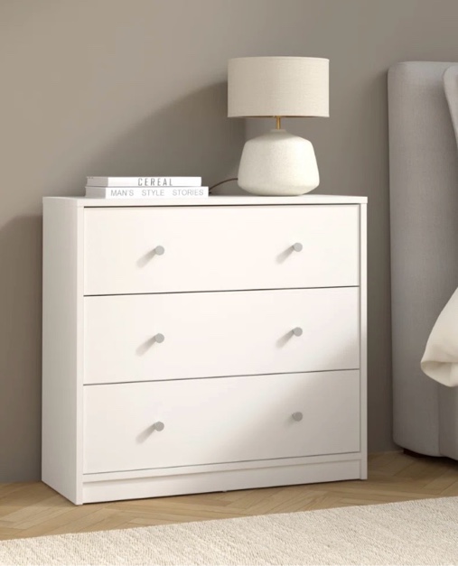 clanton 28.50" w 3- drawer dresser