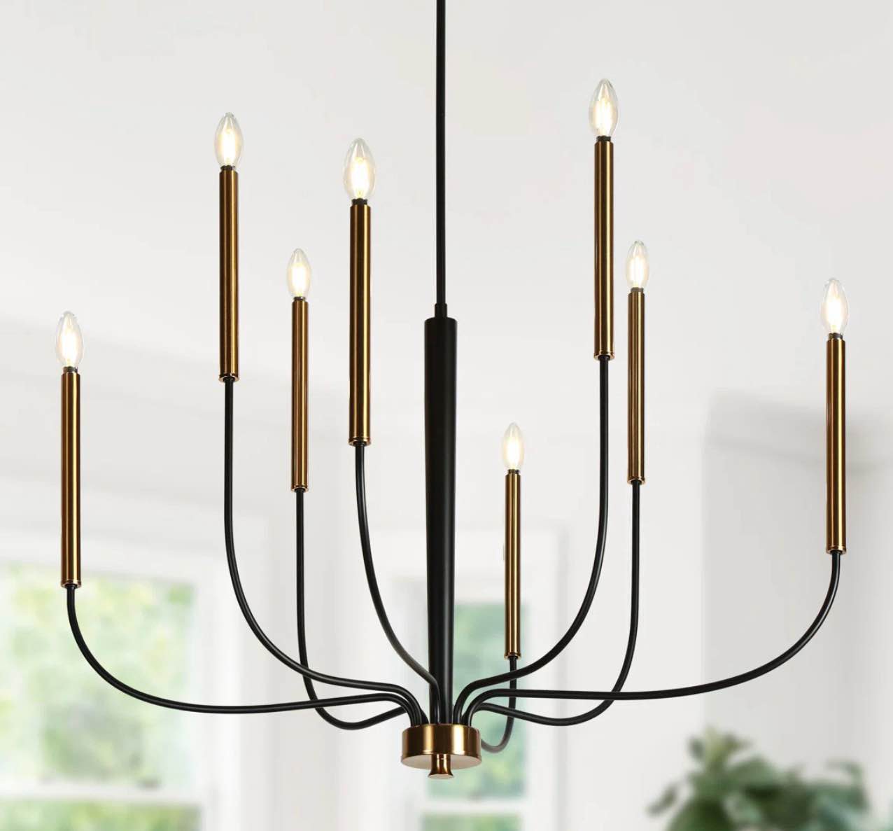 Jacinta 8- Light Dimmable Large 37" Modern Classic/ Traditional Dining Room Chandelier