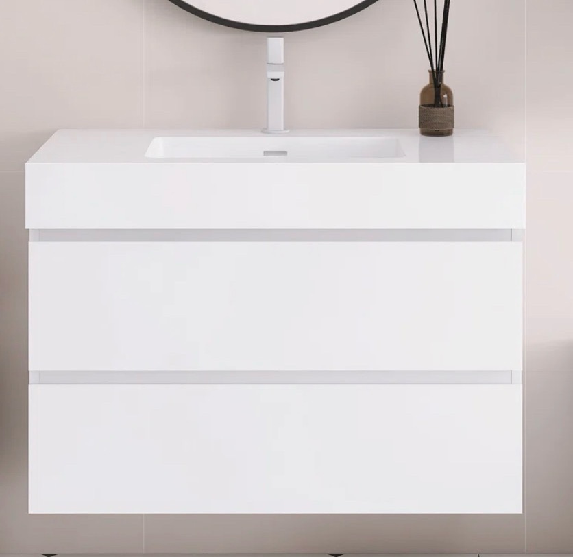 36" wall mounted floating bathroom vanity ( sink not included cabinet only)