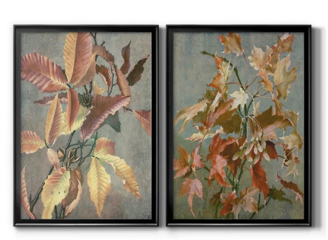 Ancient Autumn I - 2 Piece Picture Frame Print Set on Canvas ( 24.5" x 18.5")