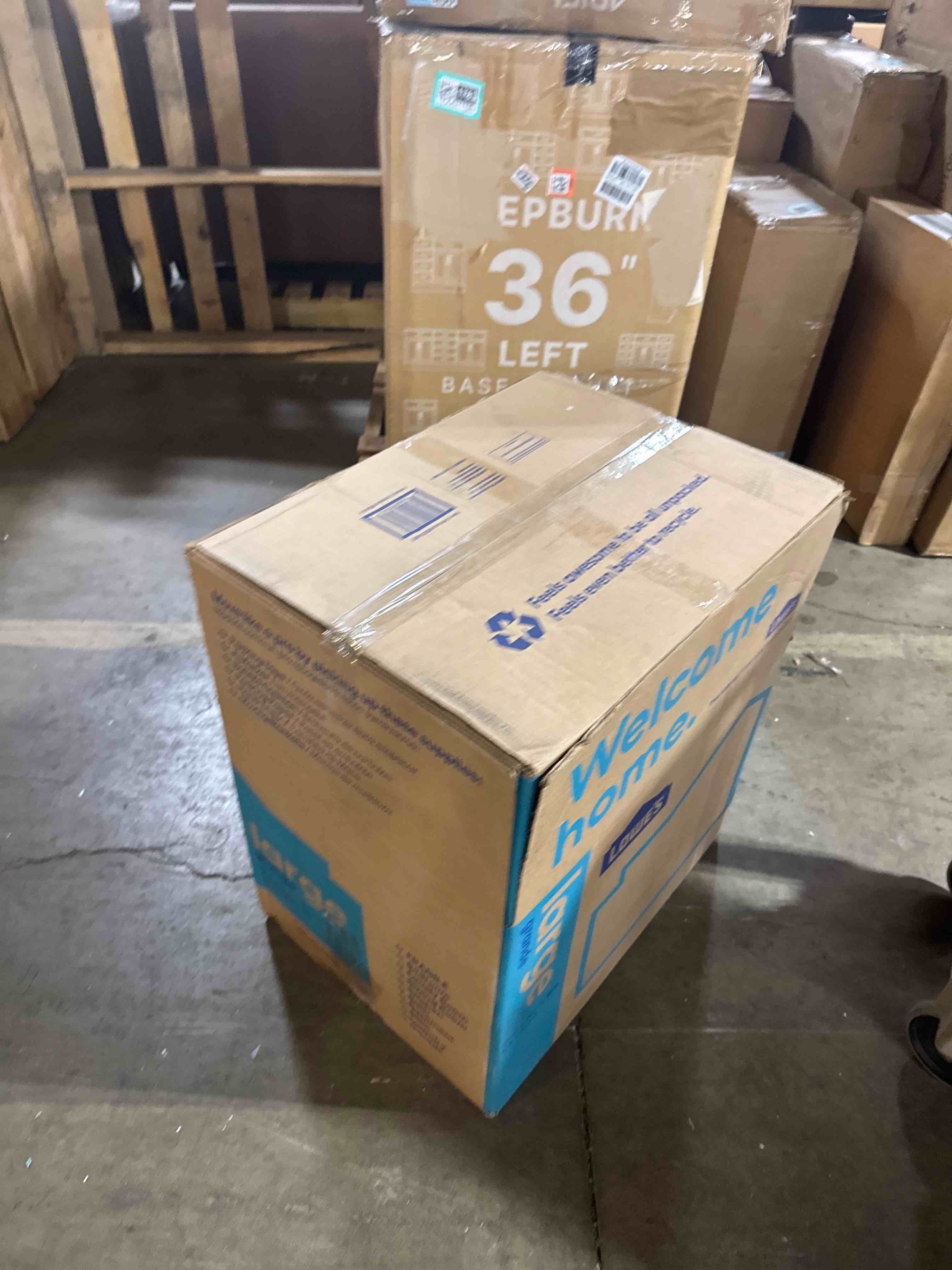 Condition photo showing New/Like New for danva genuine leather ottoman 