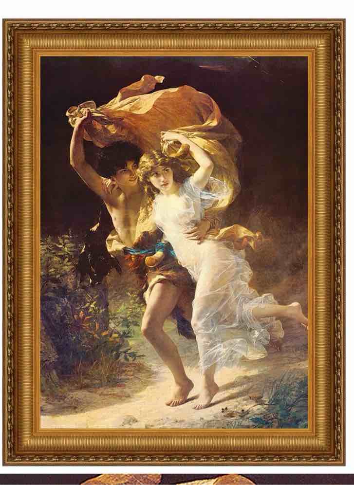 " The Storm, 1880" by Pierre-Auguste Cot ( 31.25" x 23.5" )