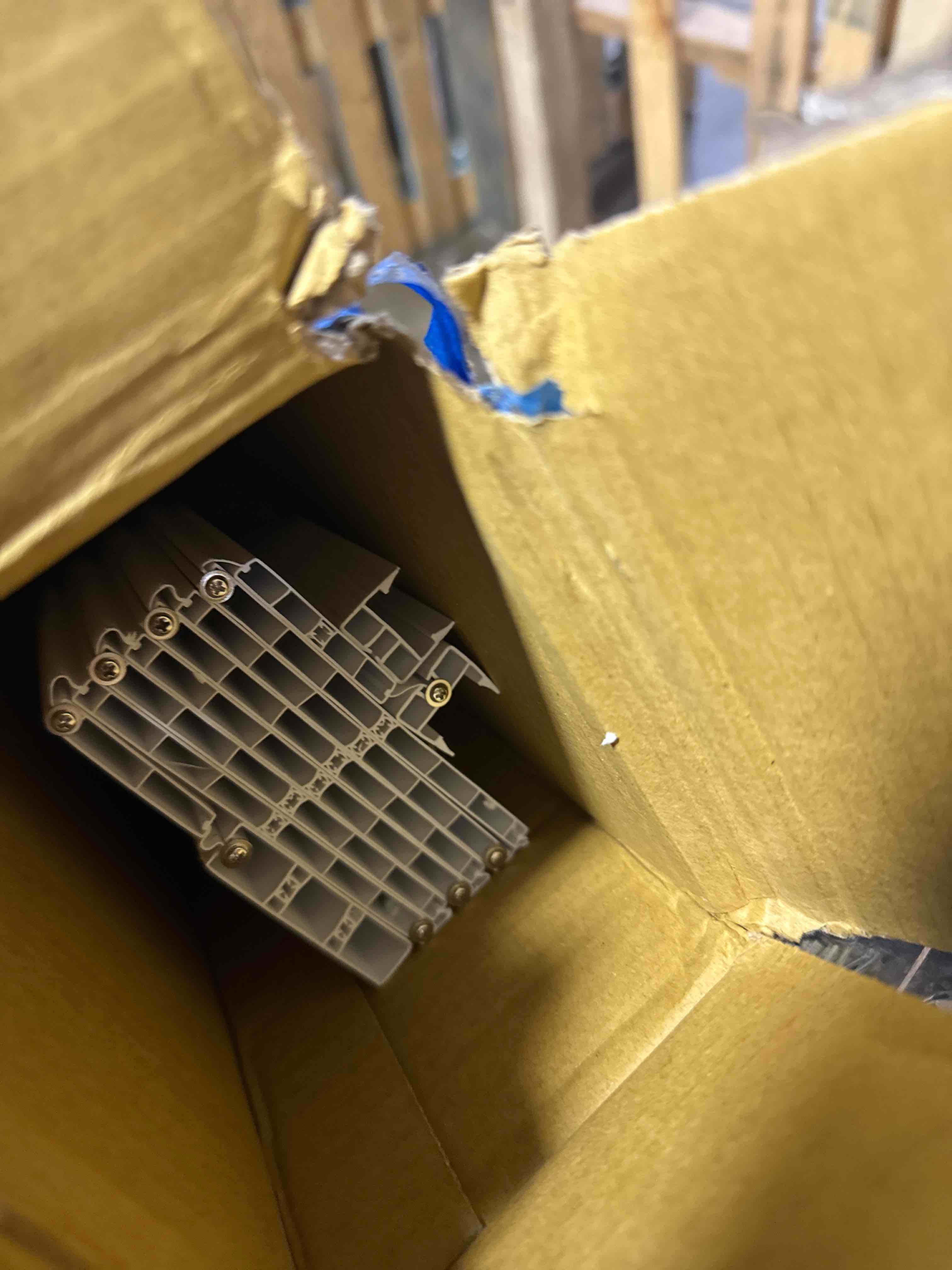 Condition photo showing Good Condition for 32" w premium foldable accordion doors, double walled heavy duty folding doors for interior, privacy room divider, white oak