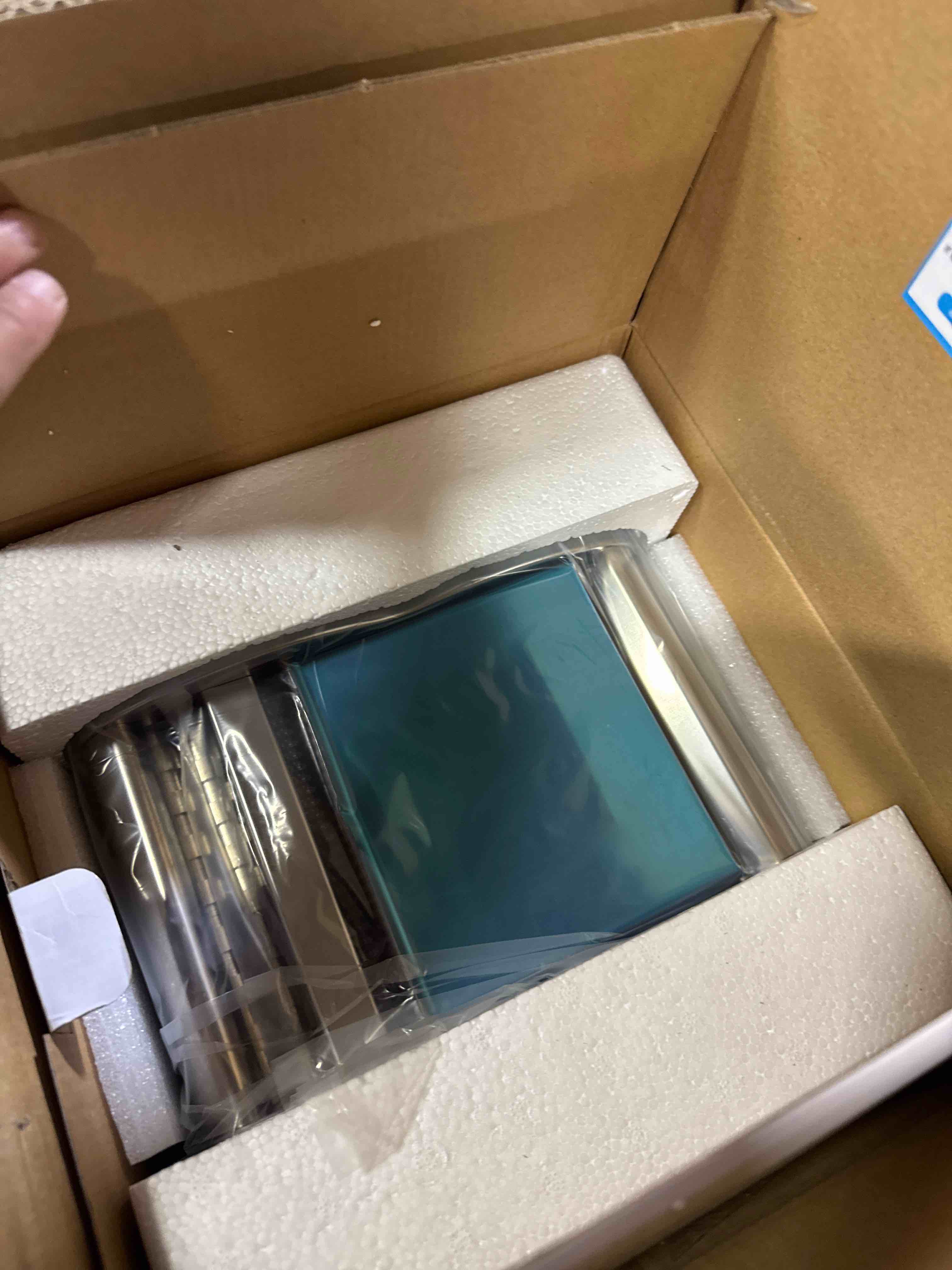 Condition photo showing New/Like New for newtry electric pasta maker noodle maker pasta making machine dough roller cutter thickness adjustable stainless steel us 110v for family use 3 blades type 2.5mm round+4mm flat+9mm wide noodle