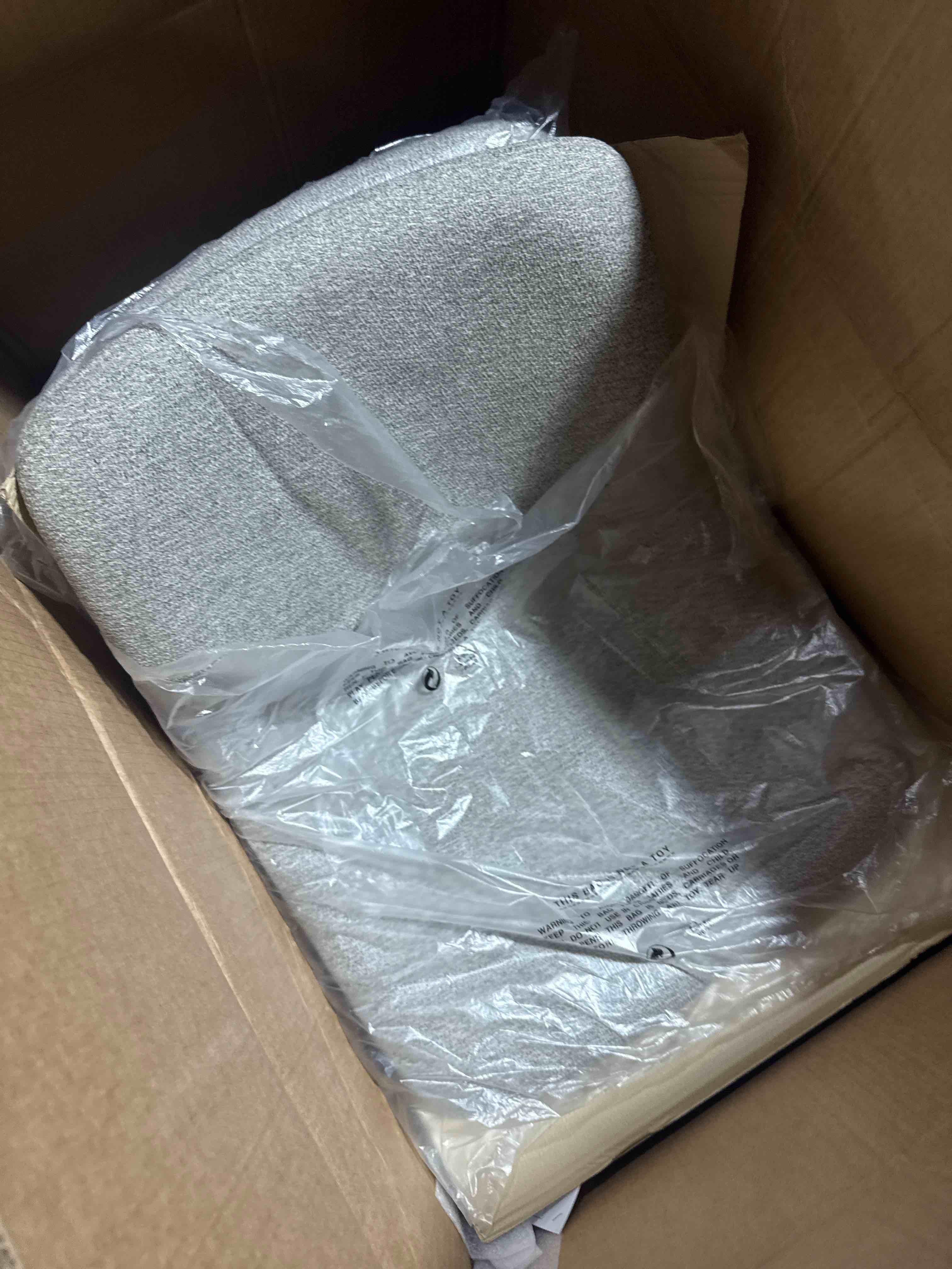 Condition photo showing New/Like New for south 3.0" modern upholstered bar stool (set of 2)