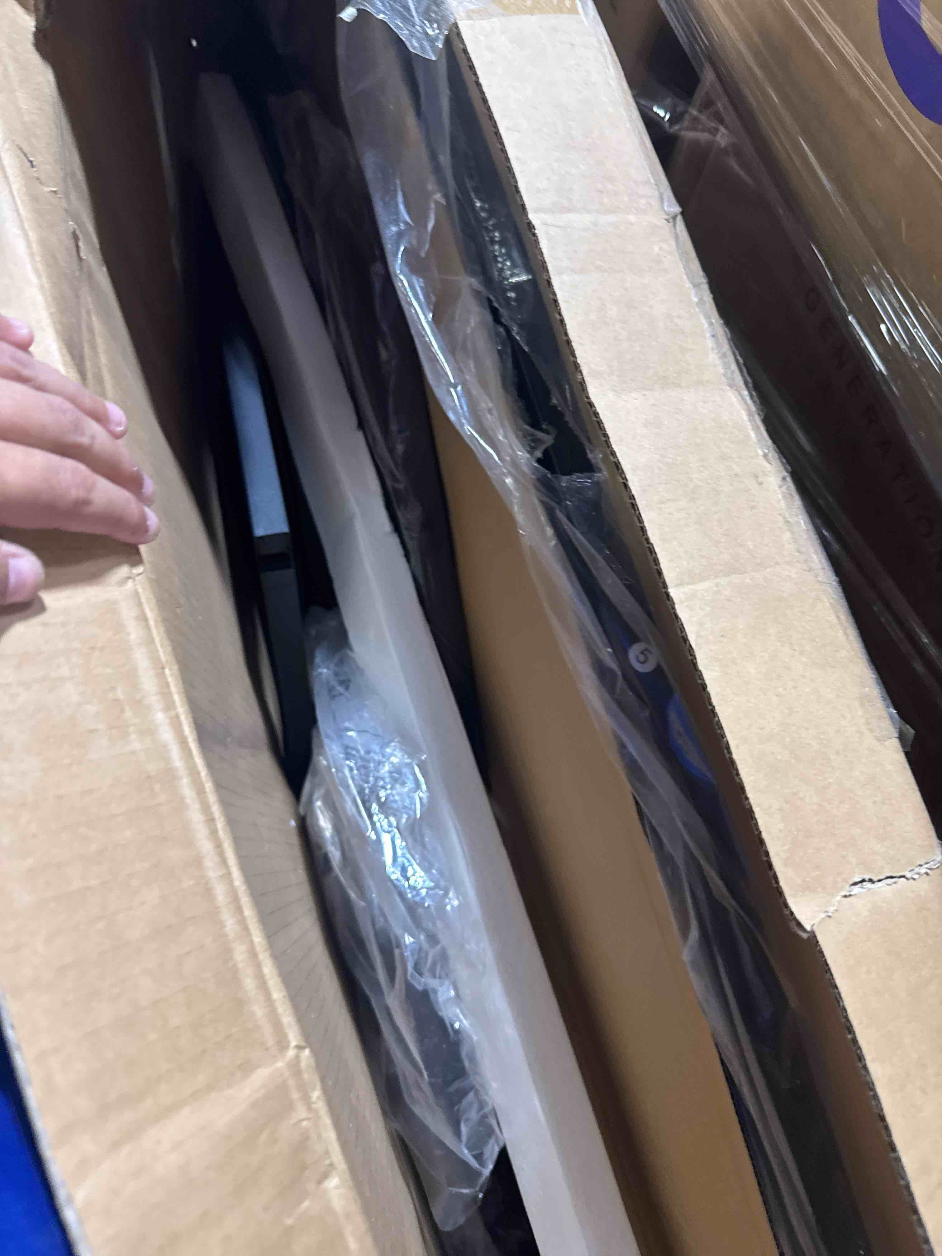 Condition photo showing Good Condition for 55"dinning room table set for 4-6?3 piece industrial dining table set with 2 bench for kitchen