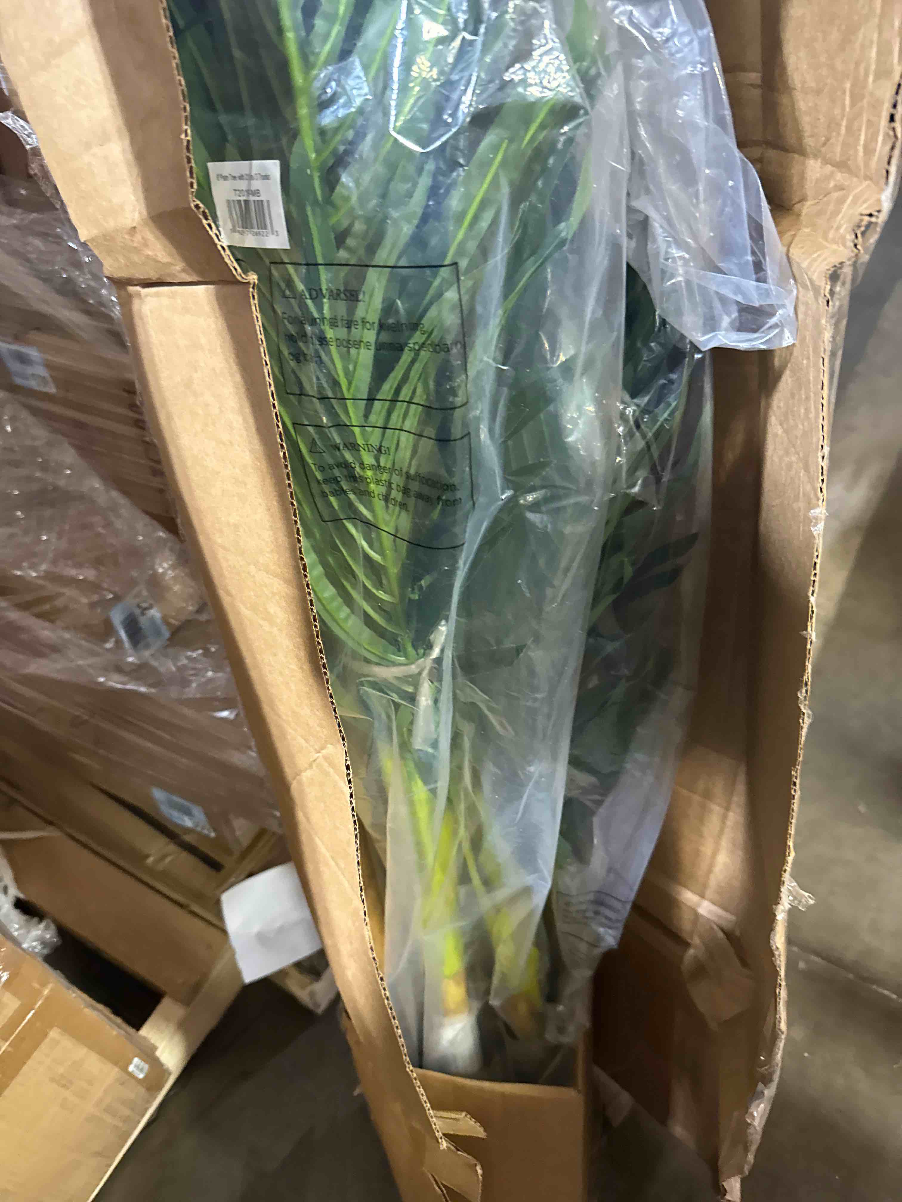 Condition photo showing New/Like New for nearly natural 72  golden cane artificial palm tree in green/black