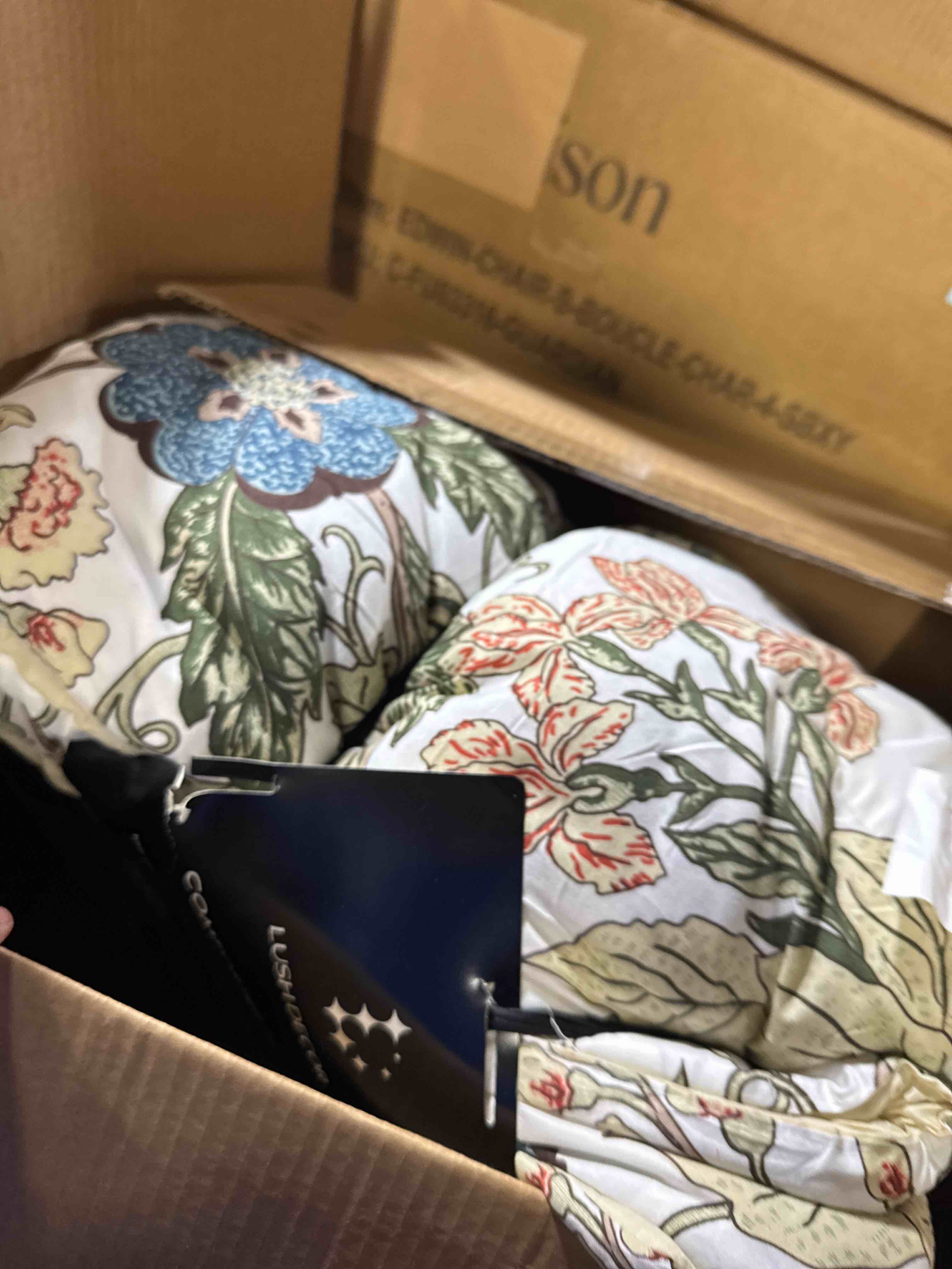 Condition photo showing Good Condition for lush décor 7pc full/queen sydney comforter bedding set green/blue: polyester, reversible, botanical pattern