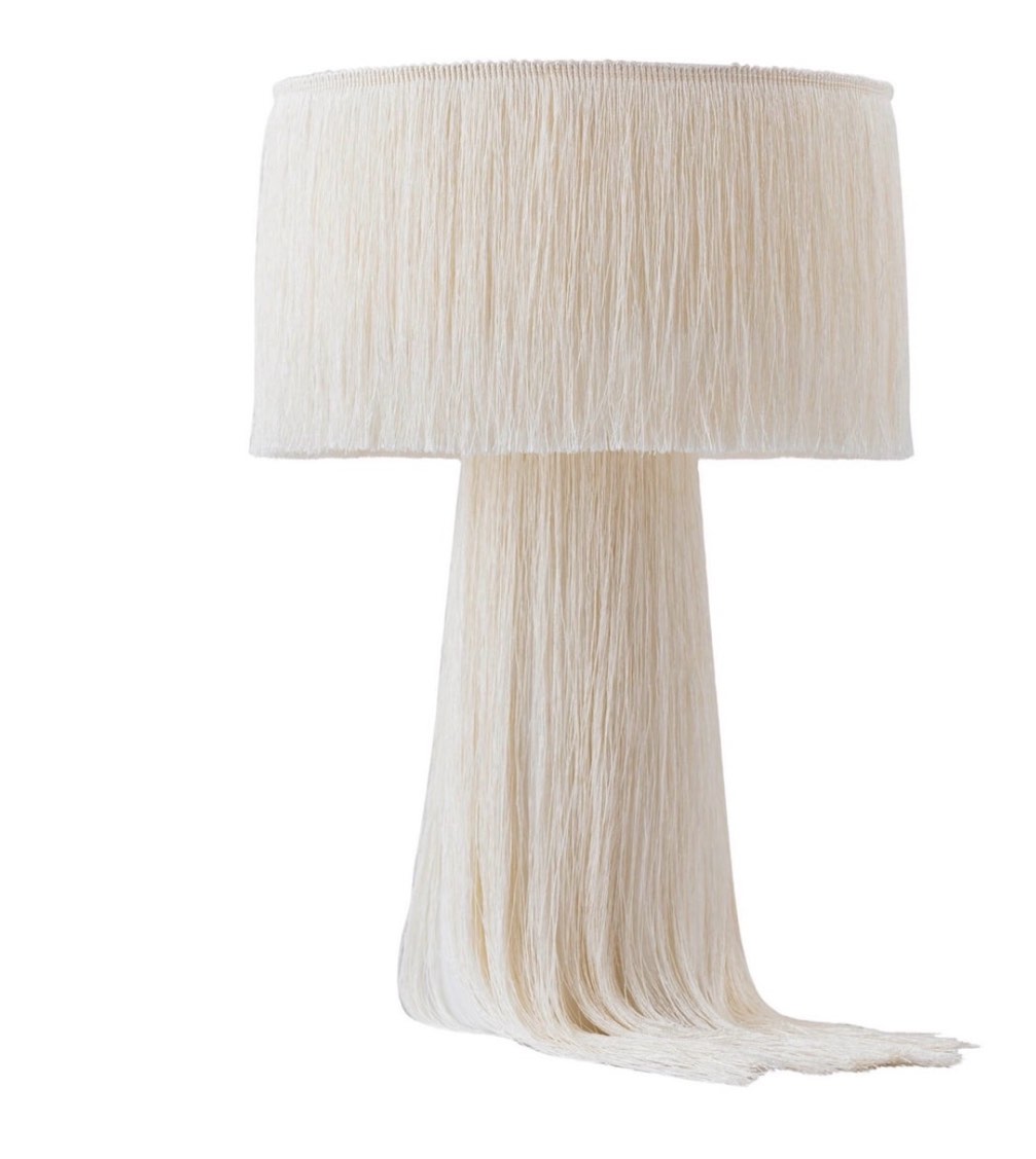 tov furniture atolla cream tassel table lamp
