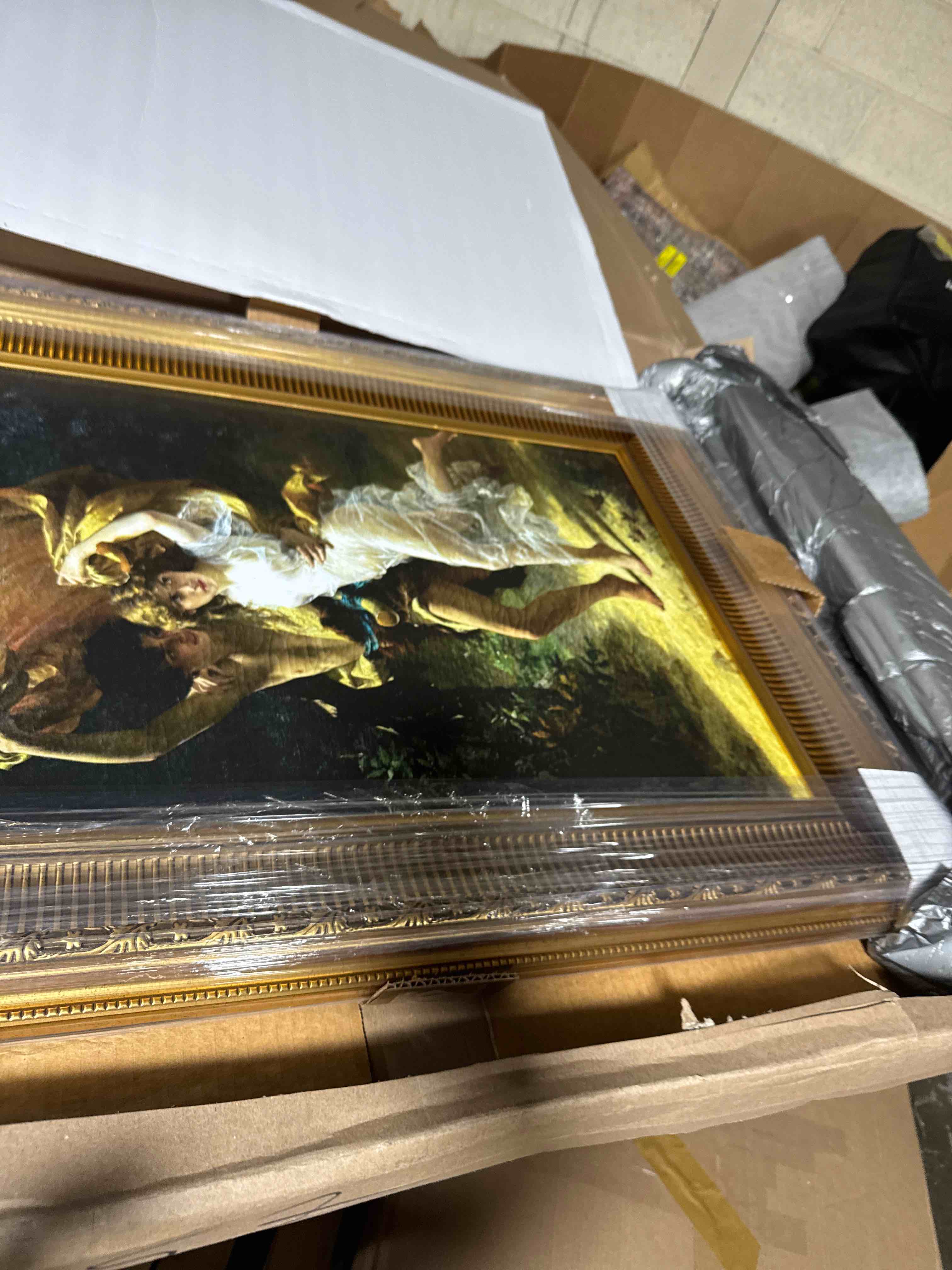 Condition photo showing New/Like New for " the storm 1880 " by pierre - auguste cot ( 37.5" h x 27.5" w)