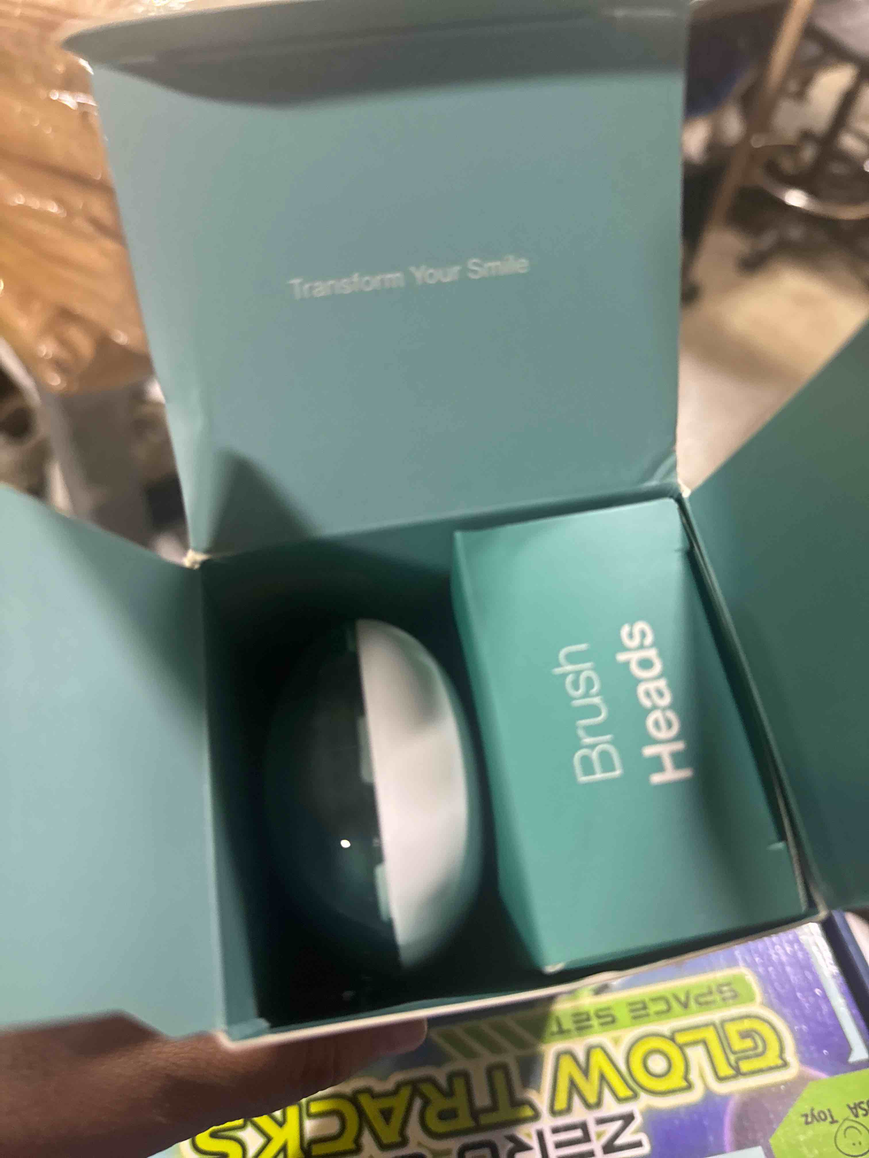 Condition photo showing New/Like New for aquasonic vibe series ultra-whitening toothbrush – ada accepted power toothbrush - 8 brush heads & travel case – 40,000 vpm motor & wireless charging - 4 modes w smart timer – mint green metallic