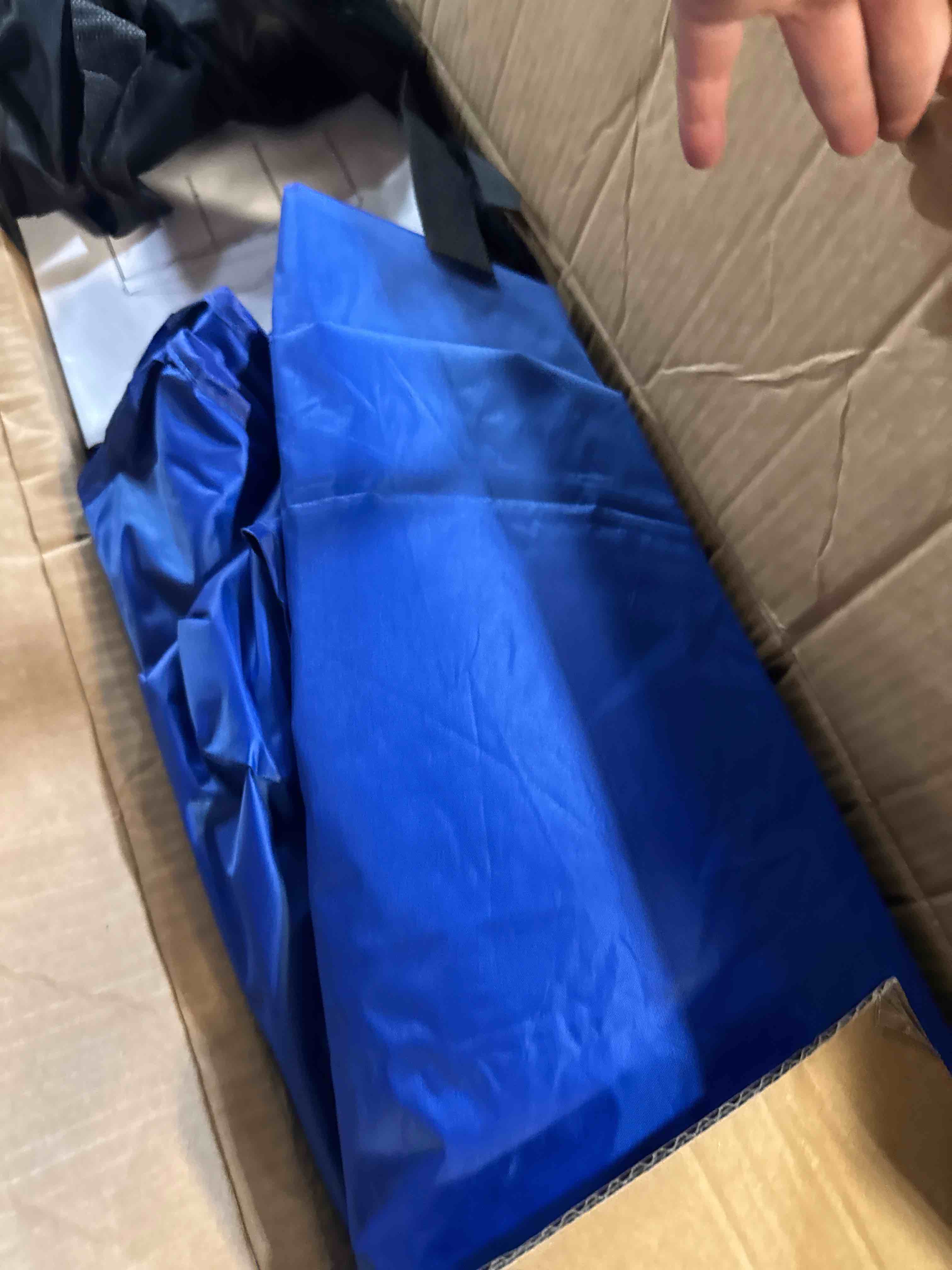Condition photo showing Good Condition for newbulig 10x10 pop up canopy, heavy duty instant tent with one push setup for outdoor camping events party patio backyard, portable sun shade with vented top and wheeled carry bag blue