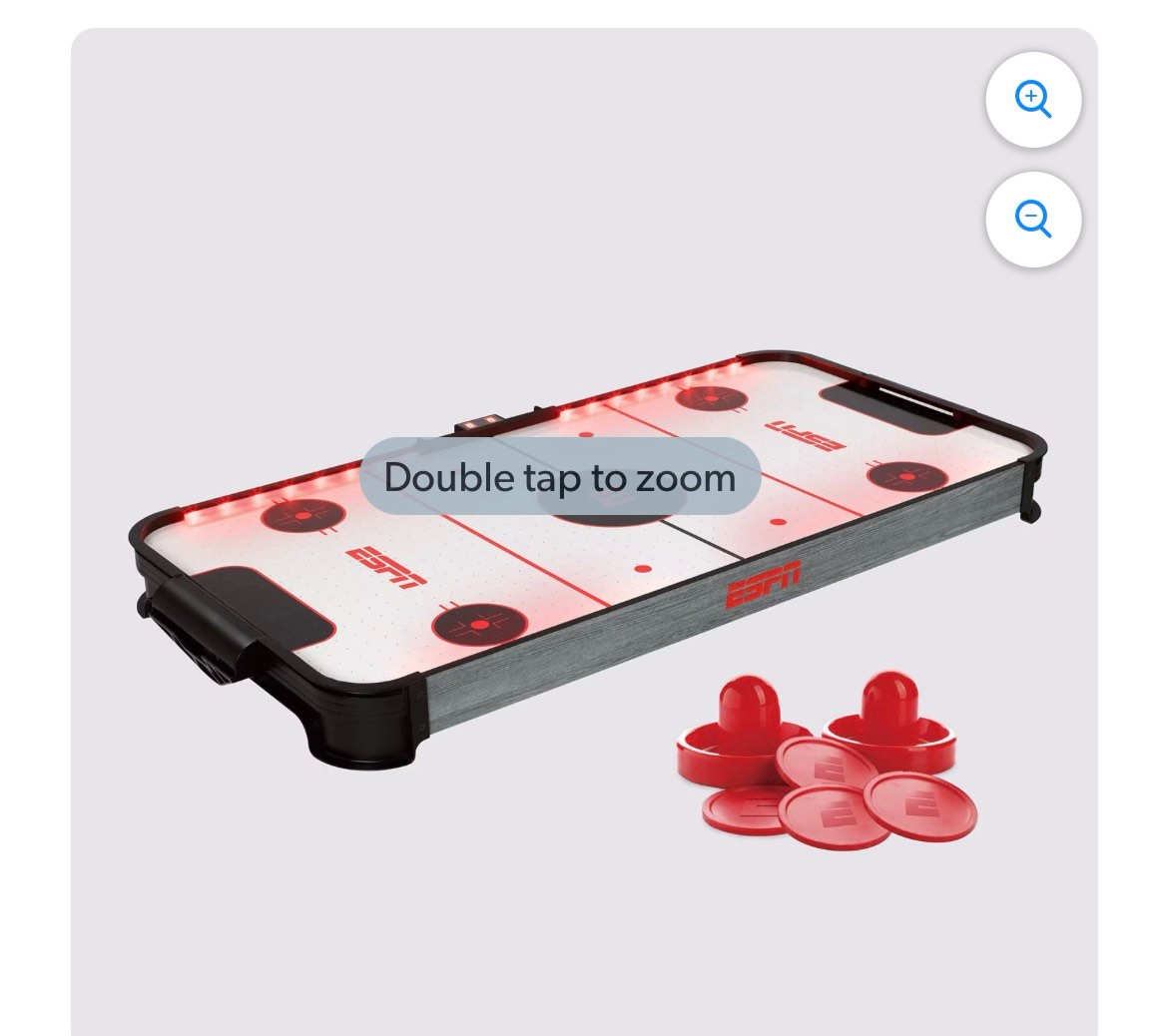 espn jumbo led tabletop air hockey
