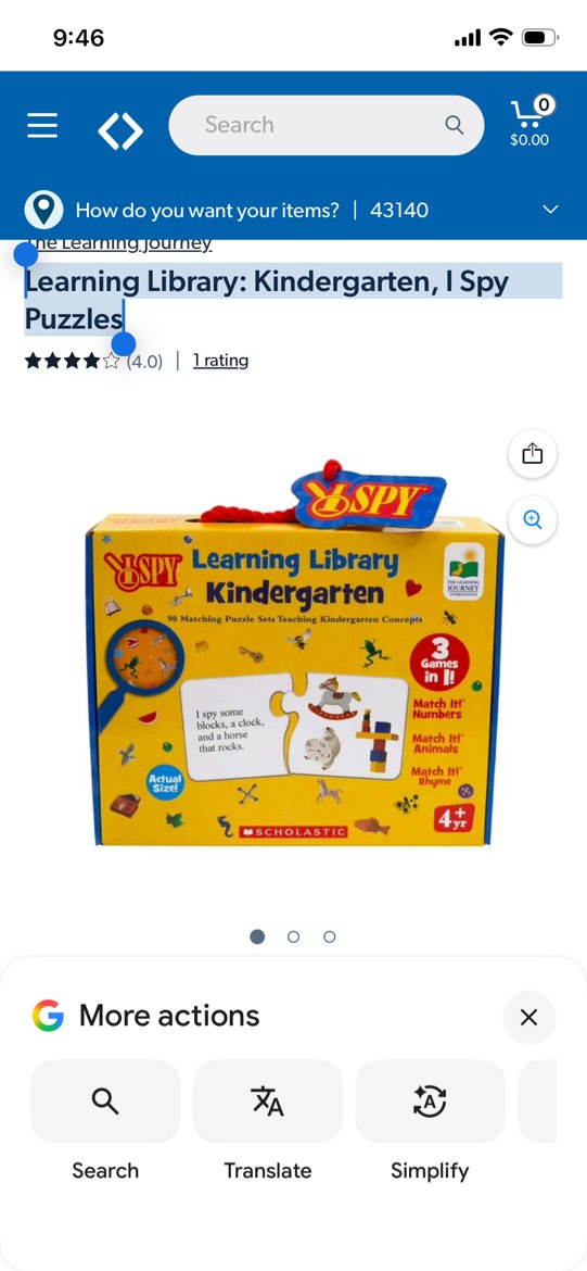 learning library: kindergarten, i spy puzzles
