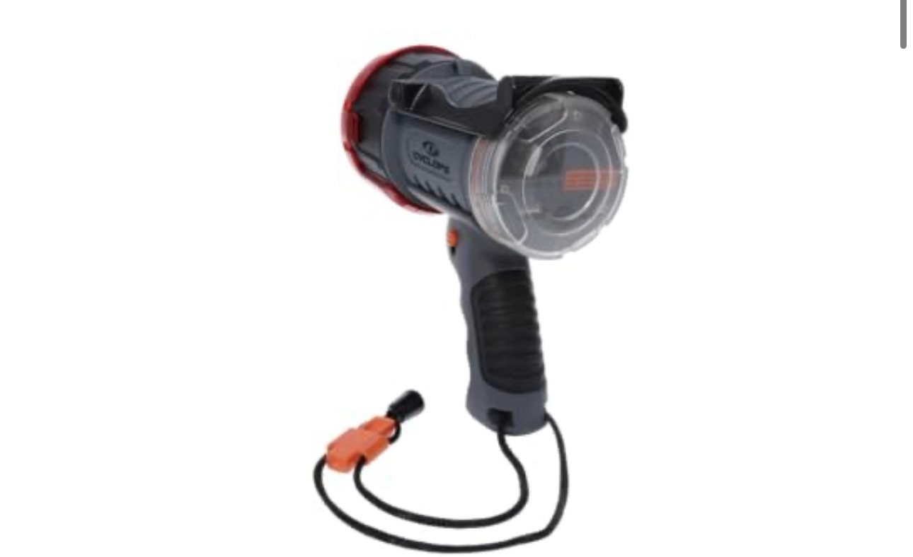 Cyclops Handheld Aluminum 2000 Lumens Waterproof Rechargeable Spotlight for Camping, Hiking, Emergen