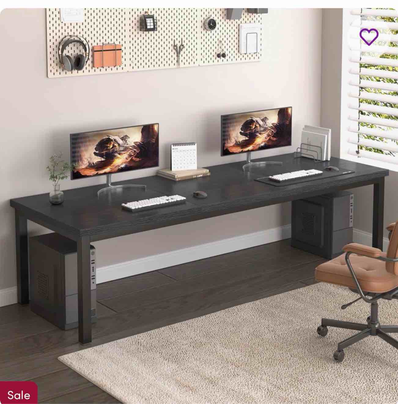 large computer desk, gaming computer desk with modern design, office computer desk.