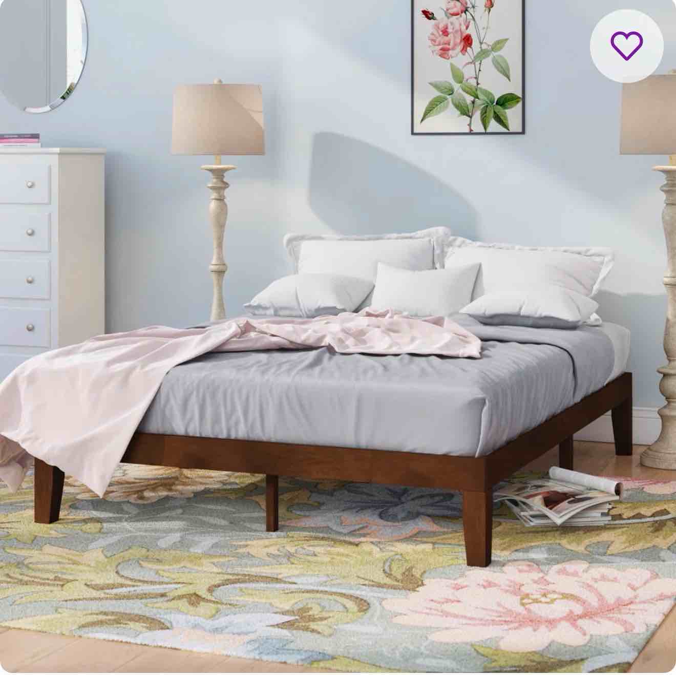 harlow solid wood platform bed