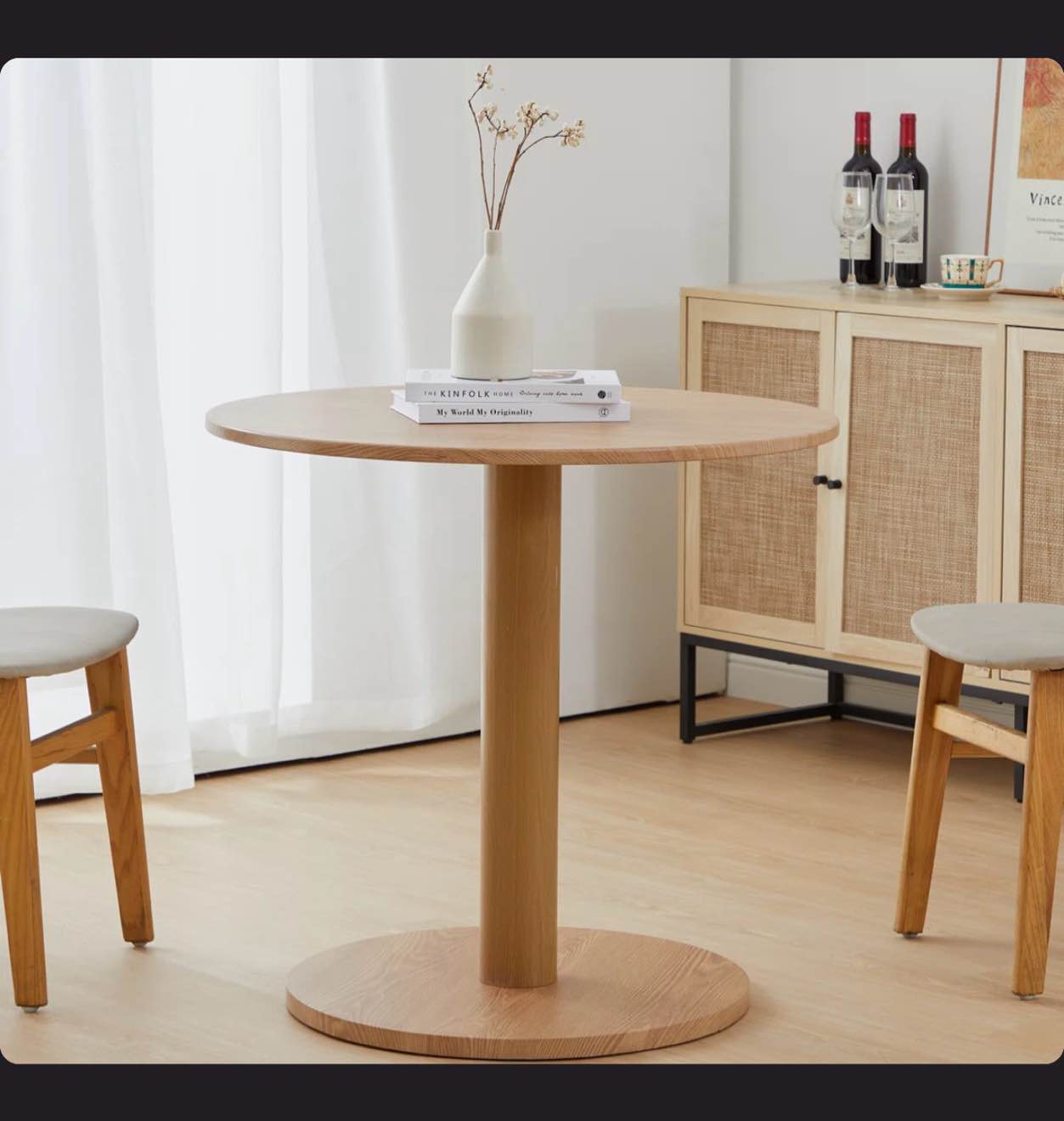haben round pedestal dining table