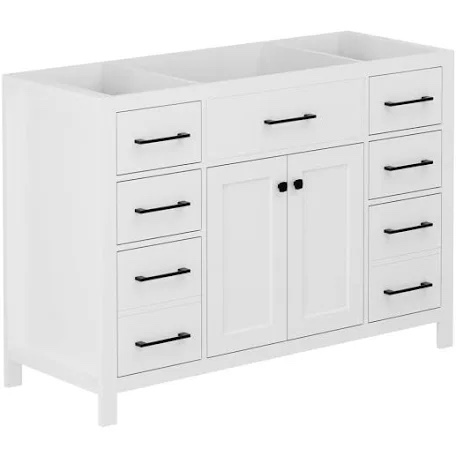 48" Single Sink Bathroom Vanity Cabinet Base Only, Sink Not Included