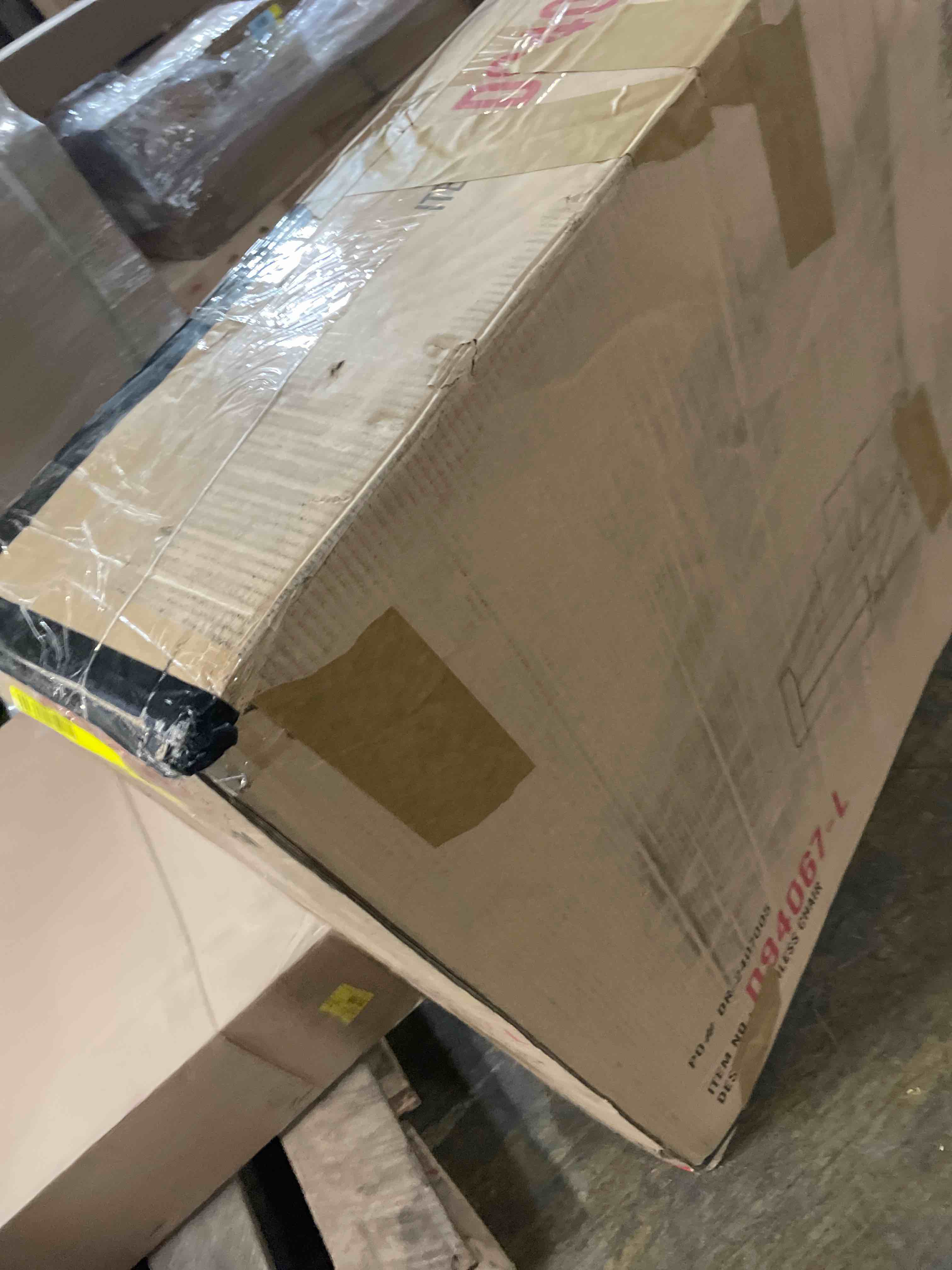 Condition photo showing As Is for INCOMPLETE Xandar Corduroy Sofa