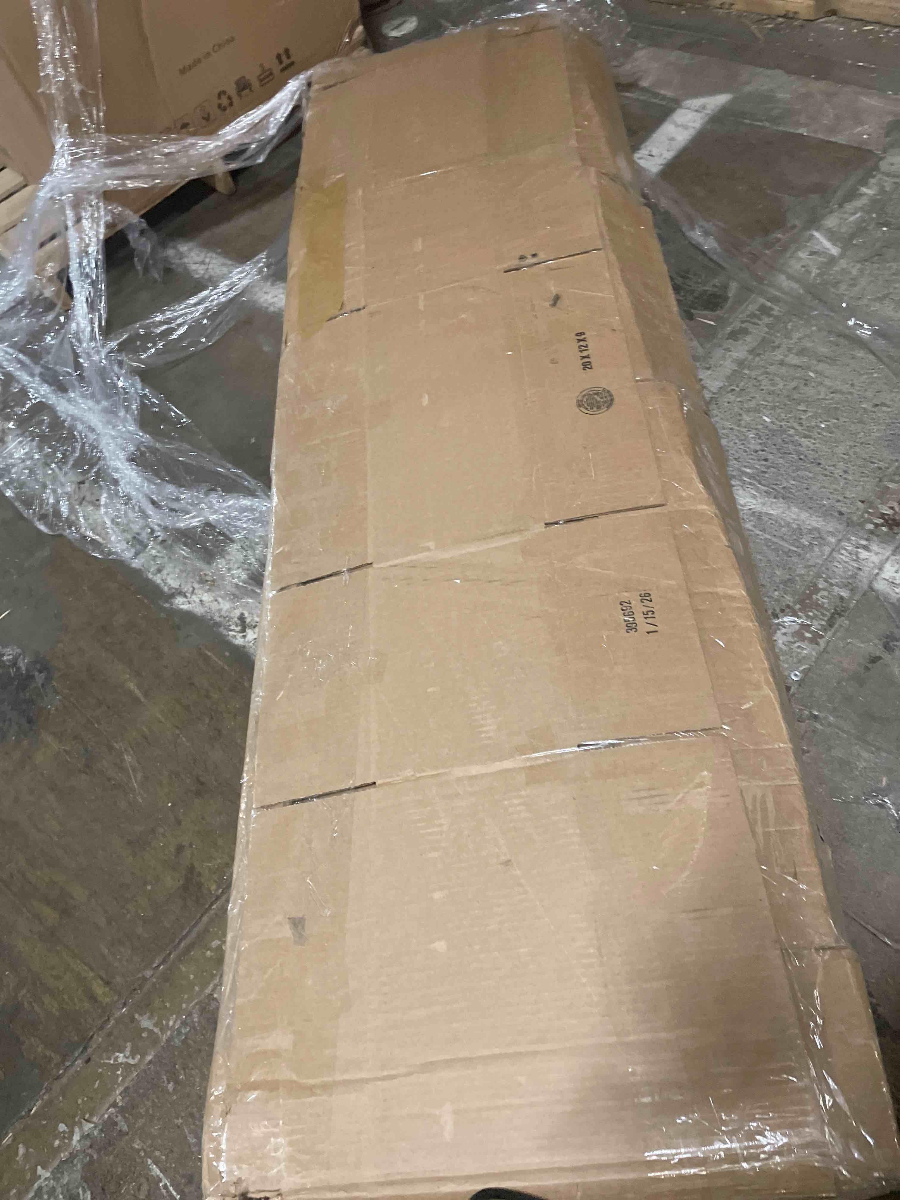 Condition photo showing As Is for INCOMPLETE Twin Size Rotating Wall Murphy Bed with Bookshelf, Top Cabinet