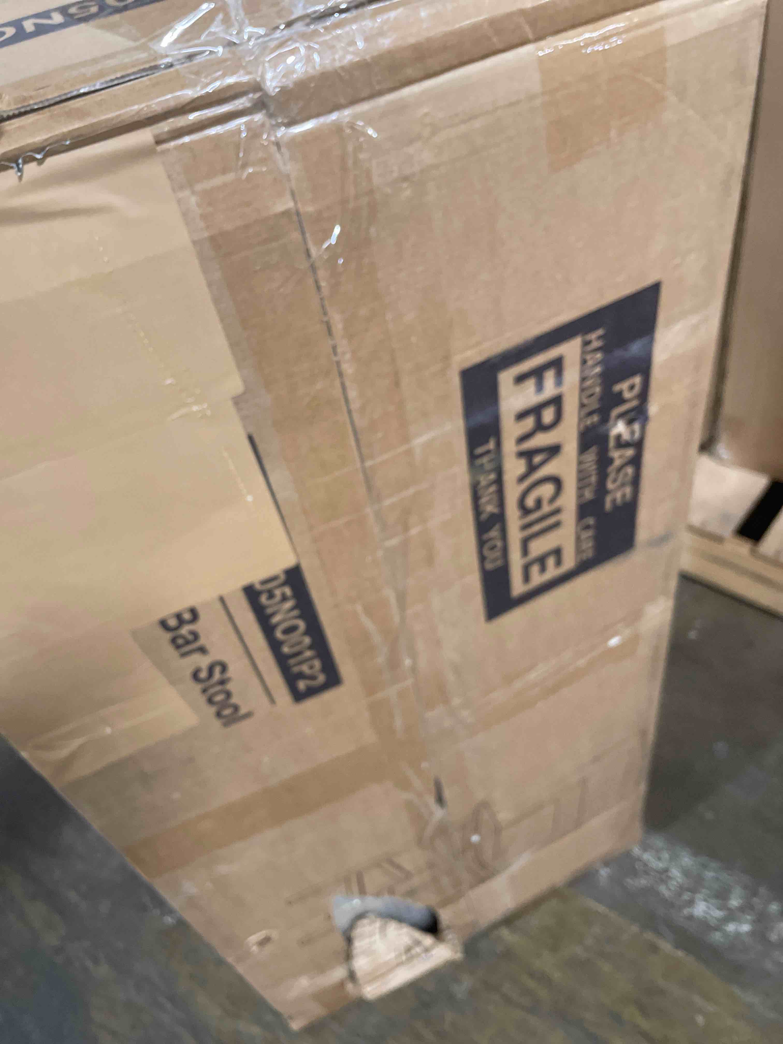 Condition photo showing New/Like New for ONLY ONE STOOL Solid Wood Counter Stool With Footrest