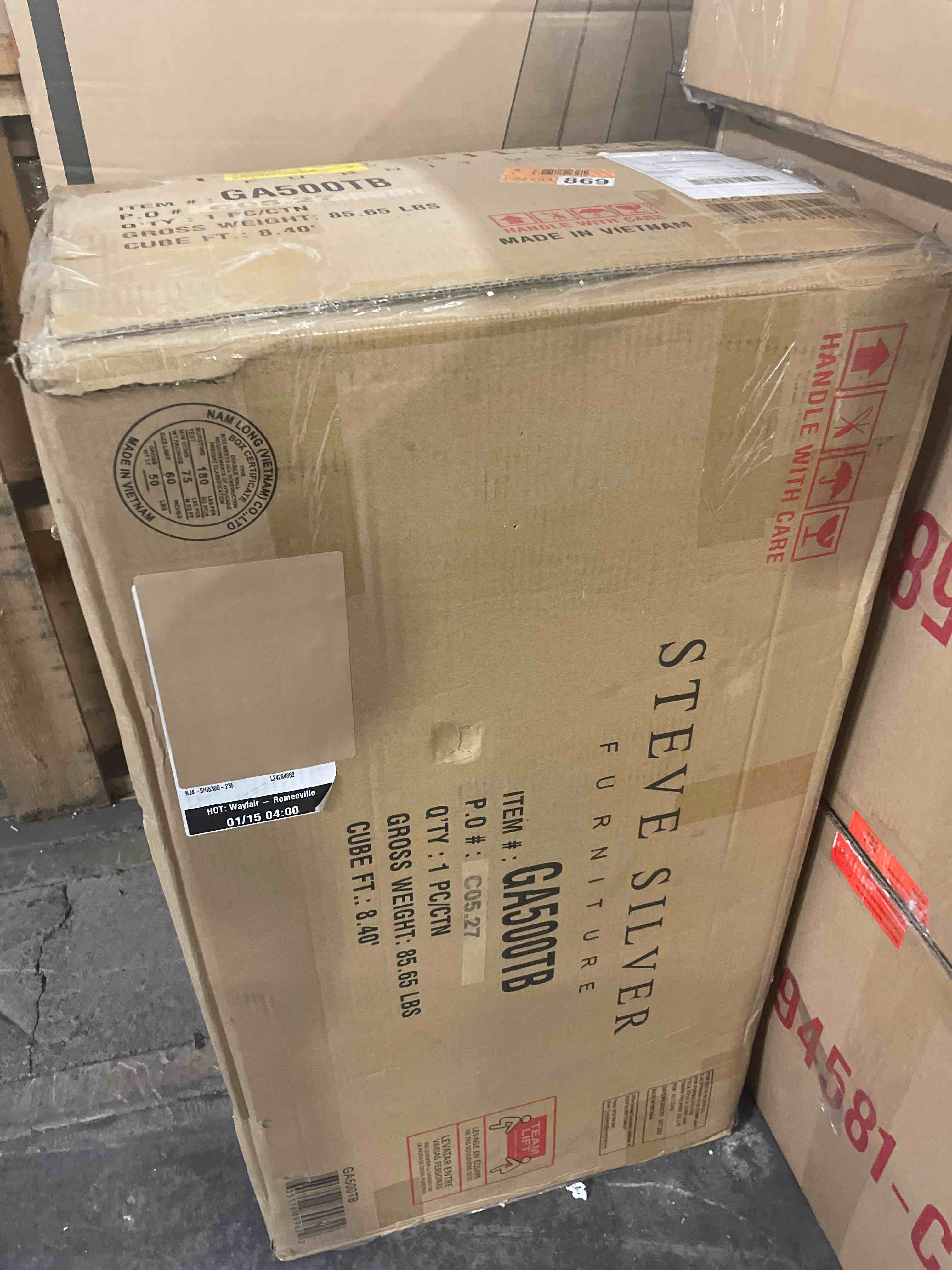 Condition photo showing As Is for INCOMPLETE Garland Table Base Only 