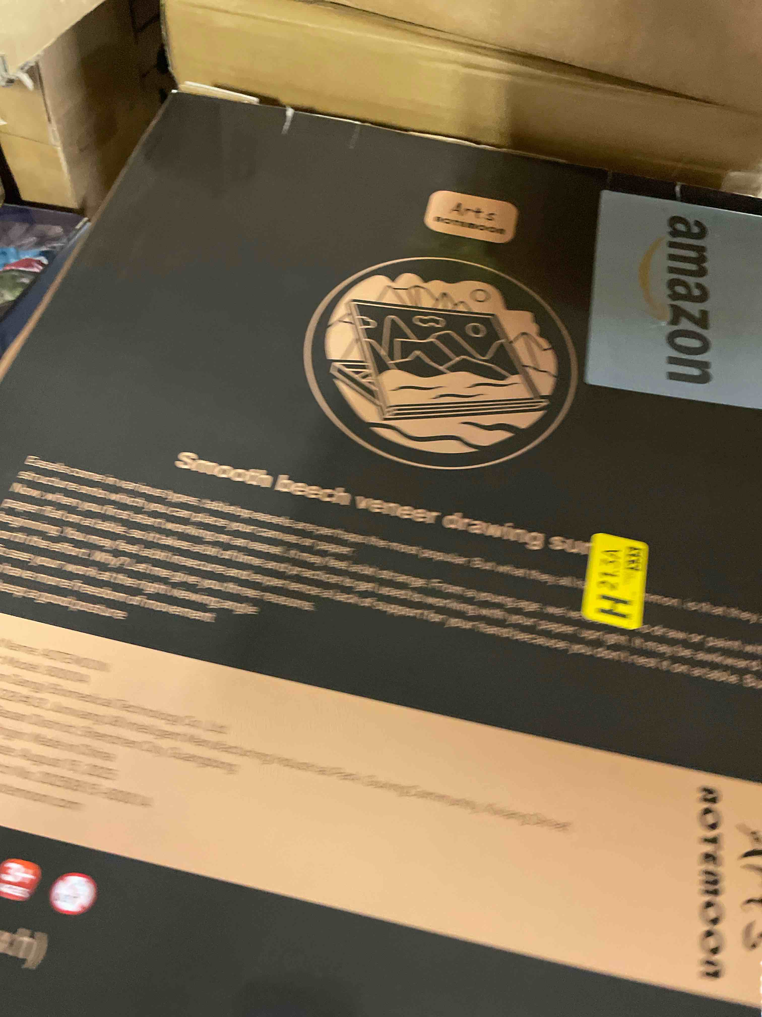 Condition photo showing Good Condition for Tabletop Easel for Painting, 24.88"x17.28" Extra Large Adjustable Beechwood Drawing Board, Art Easel for Painting Sketching and Display Stand, Ideal for Diamond Art A2 Beech