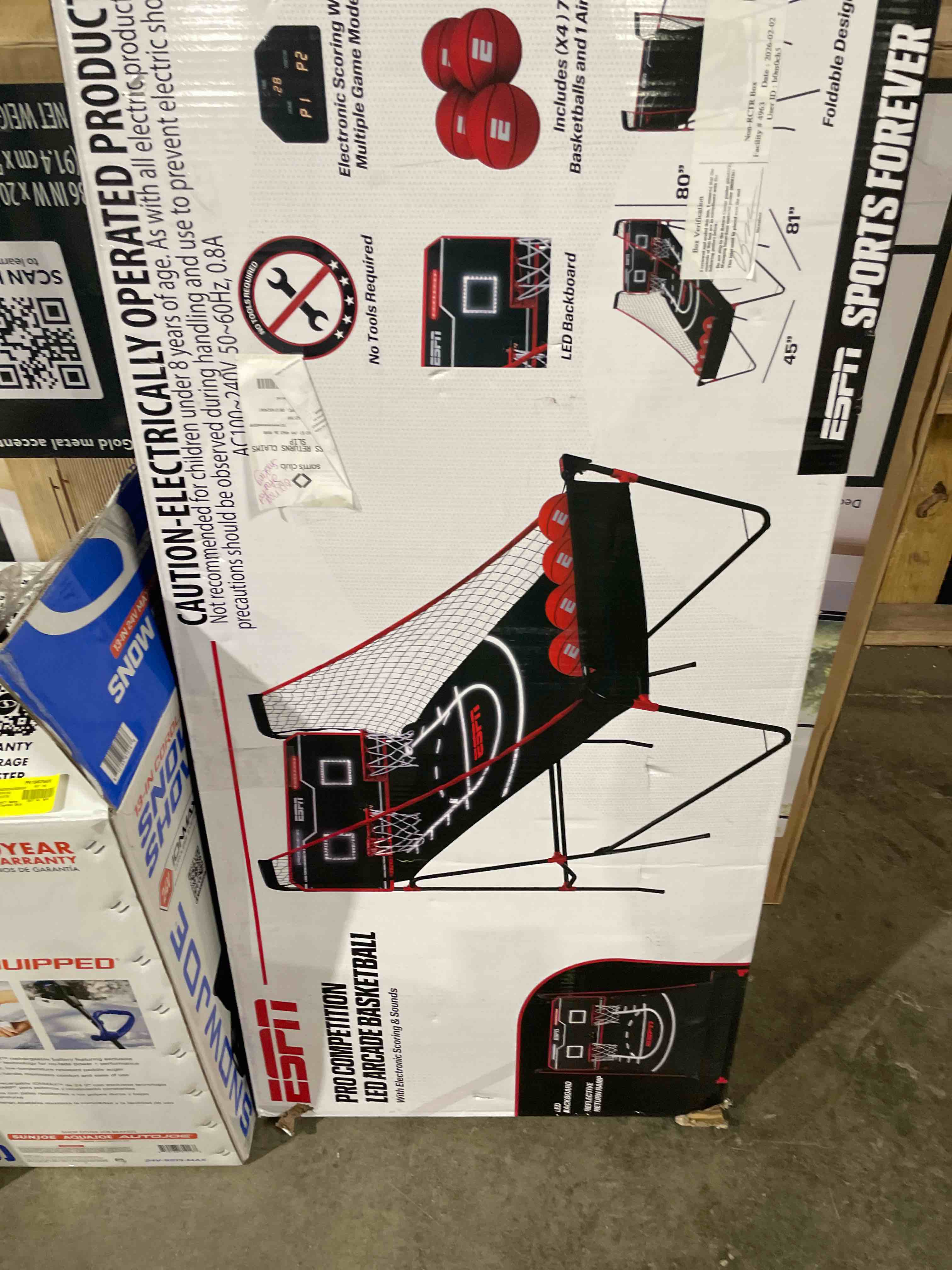 Condition photo showing Good Condition for Sam's Exclusive - ESPN Pro Competition LED 2-Player Arcade Basketball