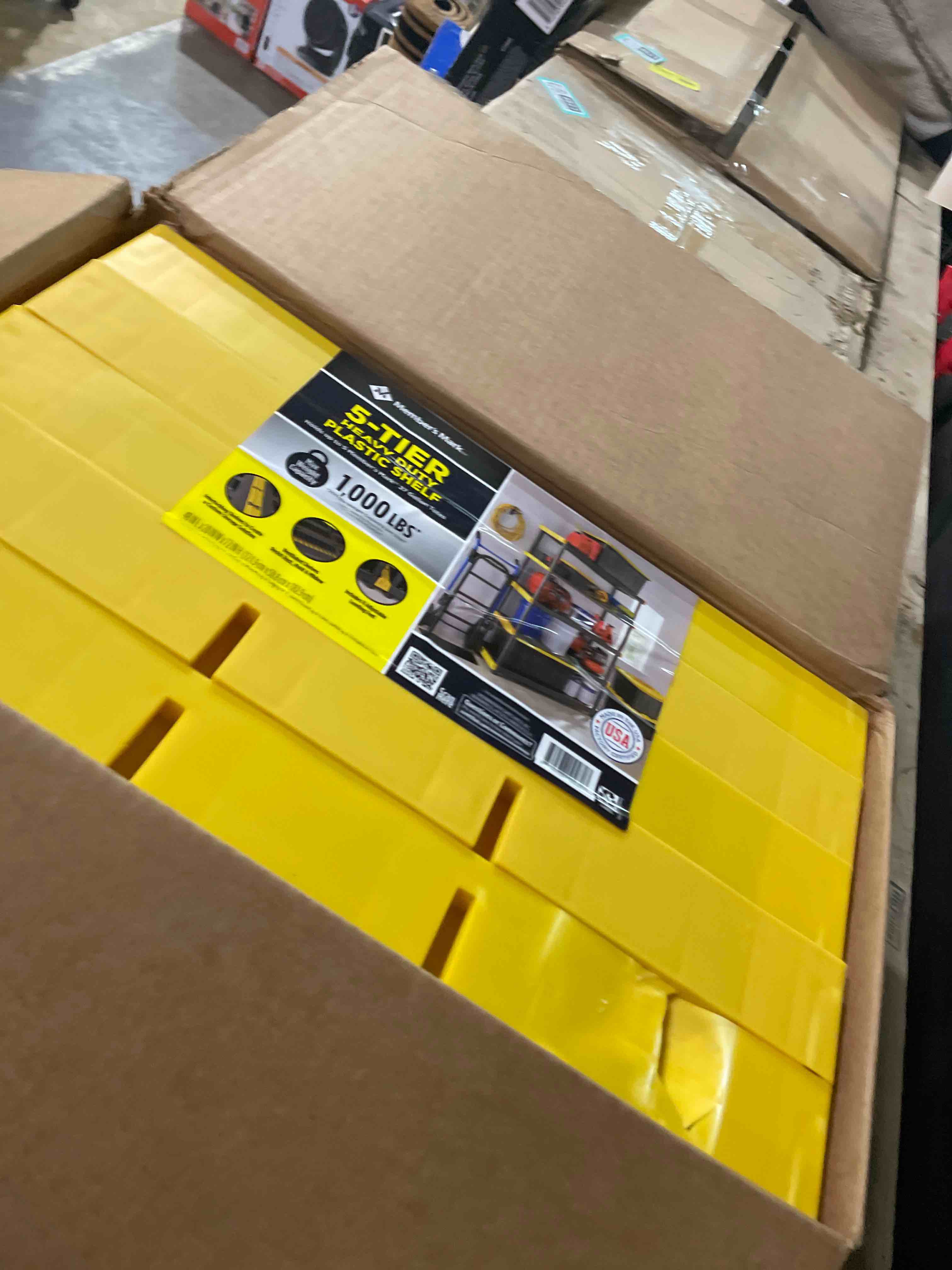 Condition photo showing Good Condition for Member's Mark "Member's Mark 5-Tier Heavy-Duty Shelf, 48""W x 20""D x 72""H