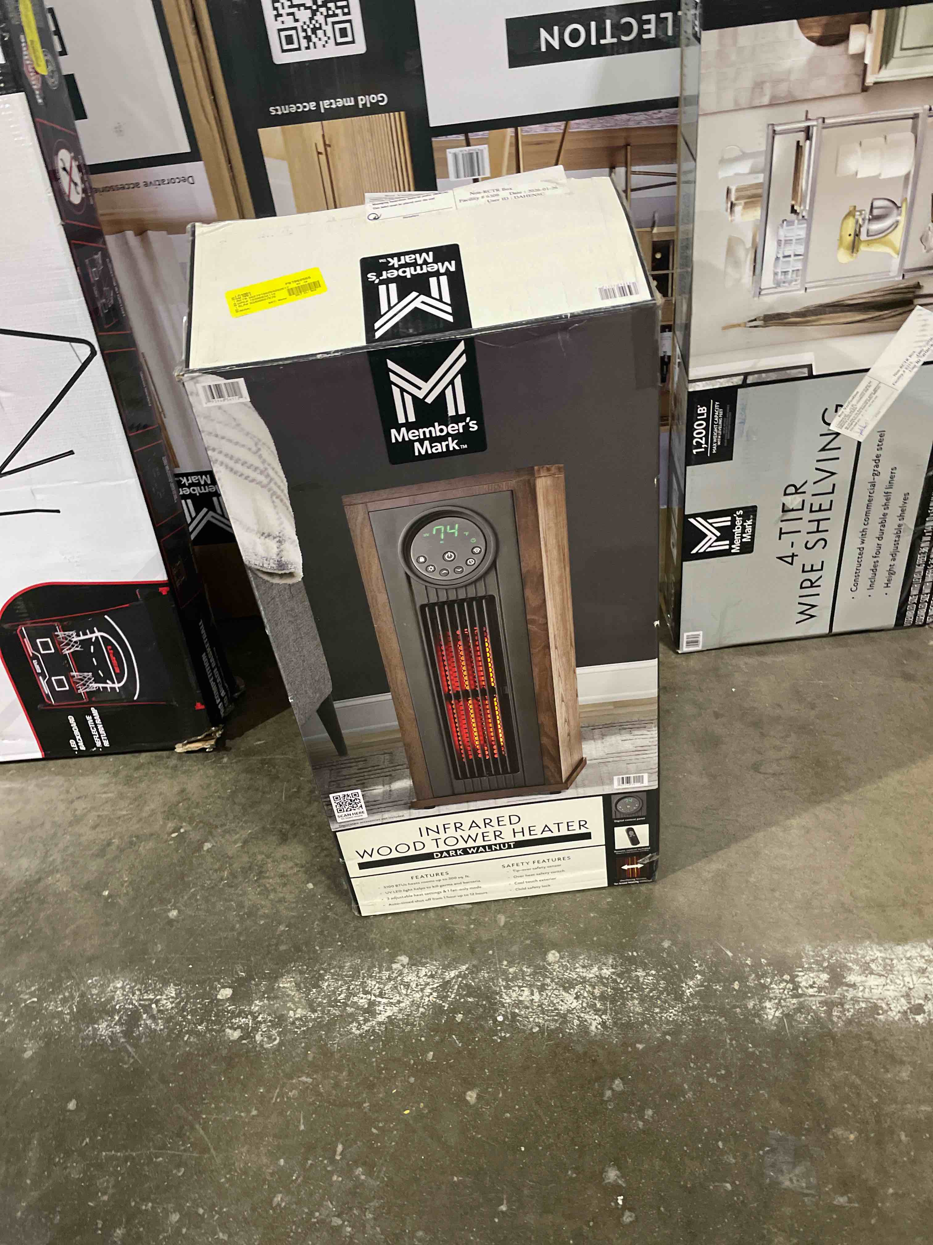 Condition photo showing Good Condition for Member's Mark Member's Mark 23" 1500W Infrared Tower Heater with UV LED Light